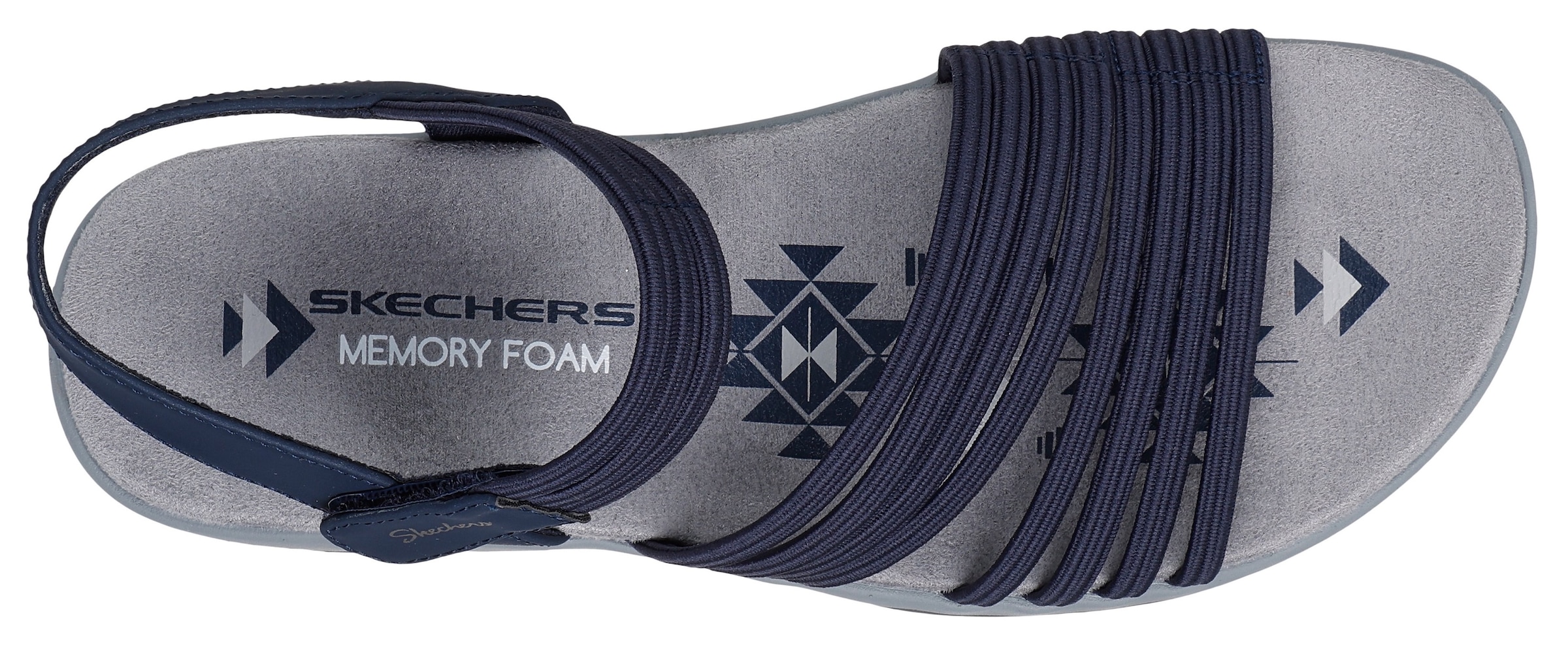 Skechers Sandale »REGGAE SLIM«, Sommerschuh, Trekking Sandale mit praktischem Klettverschluss