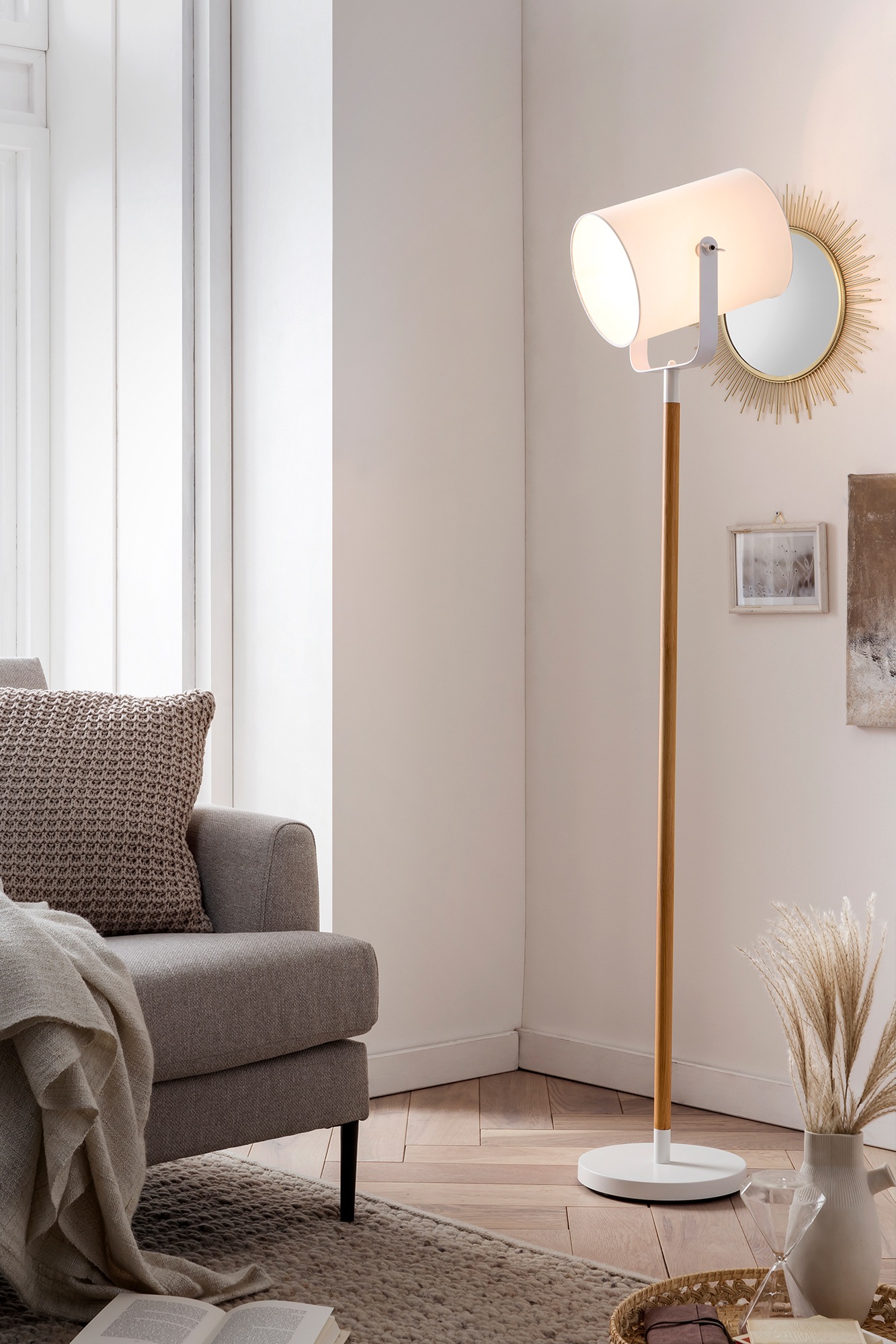 SalesFever Stehlampe »Varg«, 1 flammig, Leuchtmittel E27   ohne Leuchtmitte günstig online kaufen