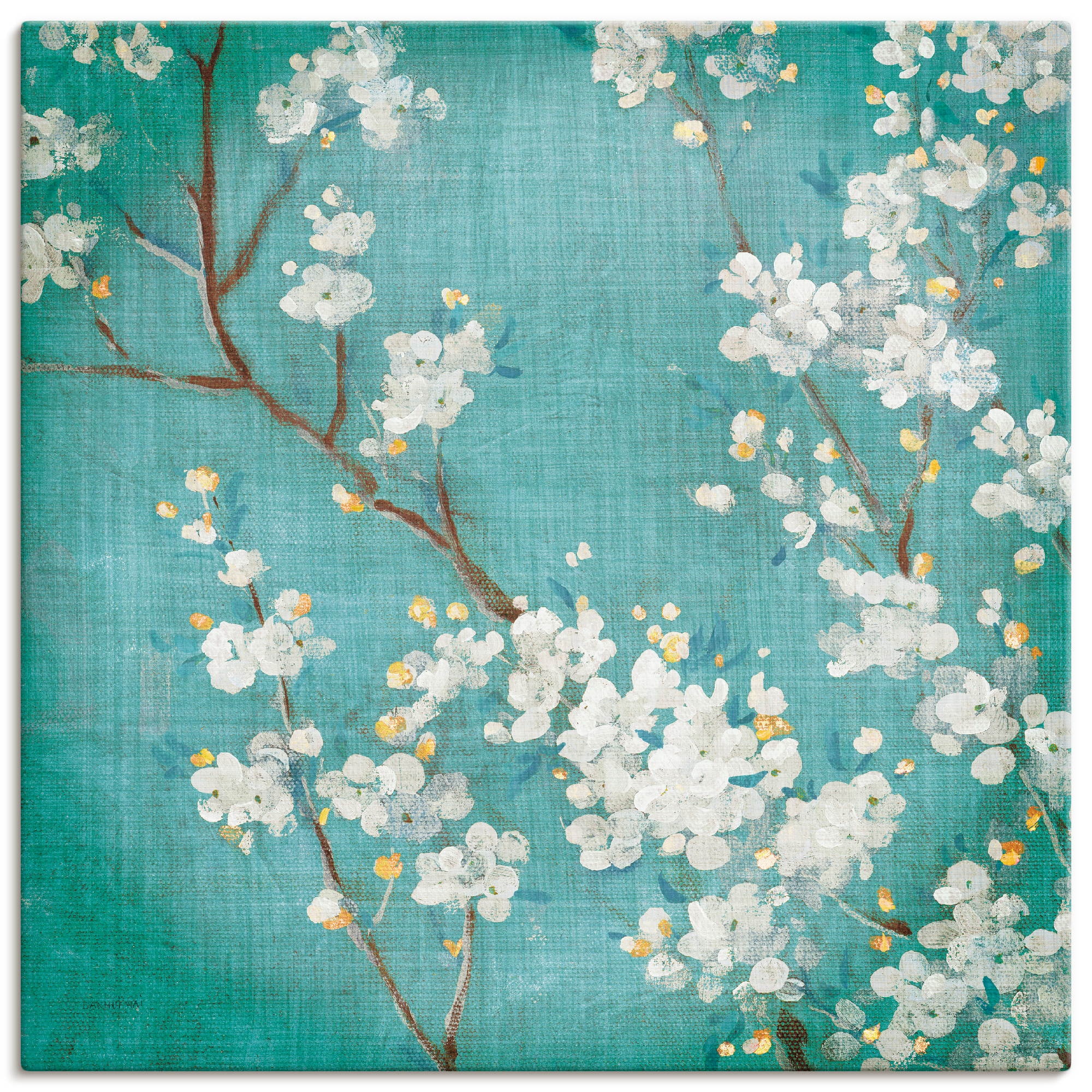 Artland Wandbild »Weiße Kirschblüten II«, Blumen, (1 St.), als Leinwandbild günstig online kaufen