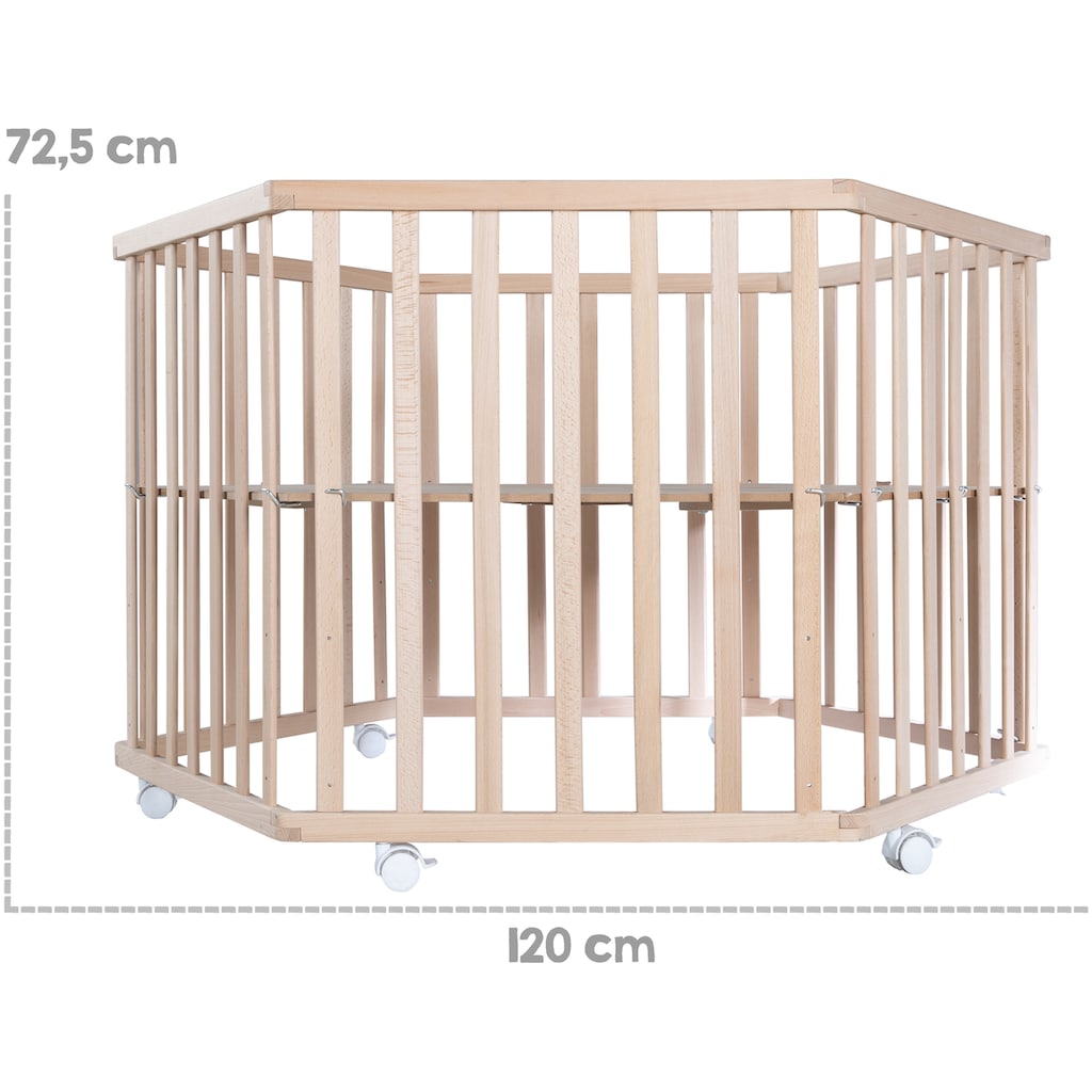 roba® Laufgitter »Style, buche, 6-eckig«, bis 15 kg