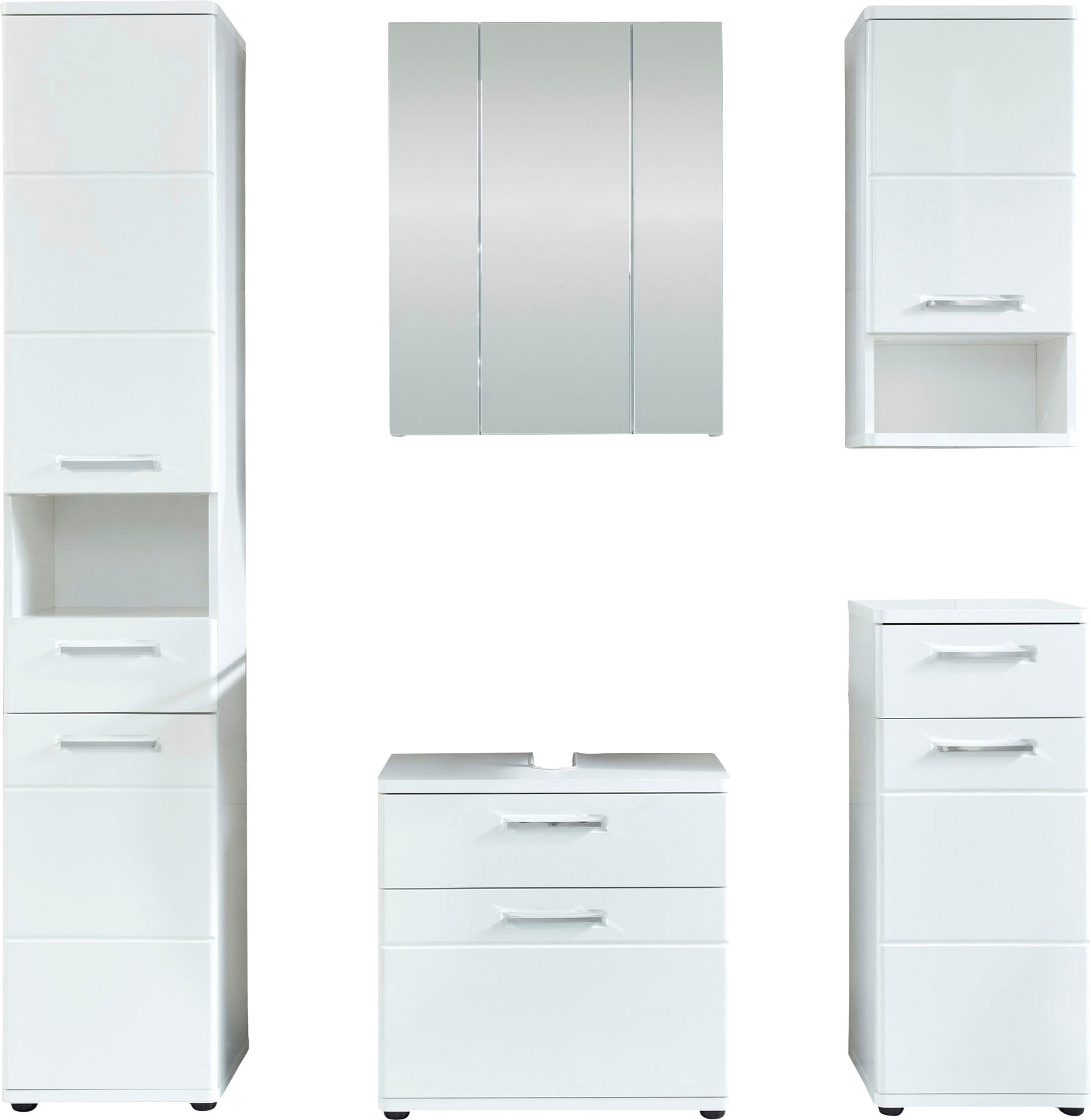 welltime Badmöbel-Set »Mora« Set, 5 Stk. tlg. günstig online kaufen