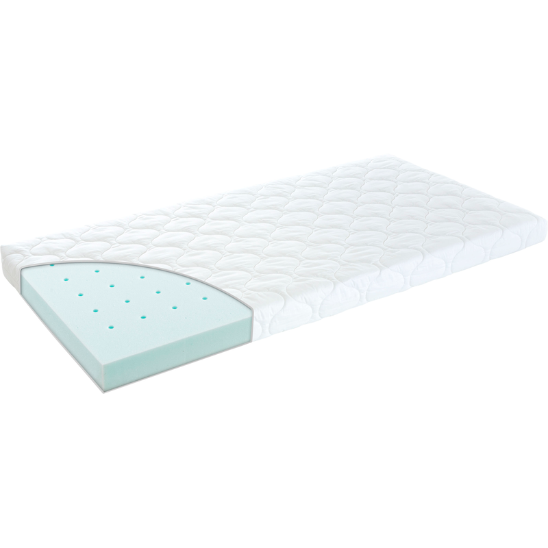 TRÄUMELAND Kindermatratze »Regenbogen« 9 cm hoch 1 Stk. tlg. weiß Bezug: 100% Baumwolle 1 (0 kg - 65 kg)