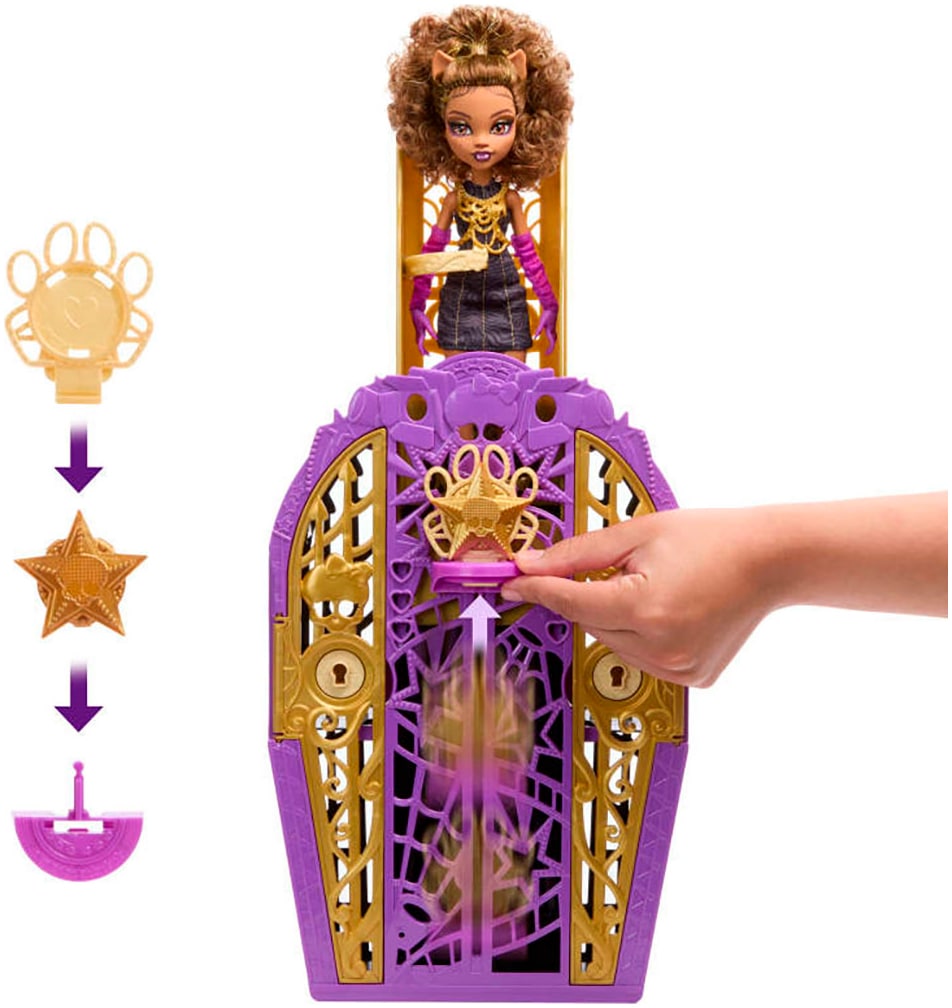 MonsterHigh™ Anziehpuppe »Verborgene Schätze, Clawdeen«