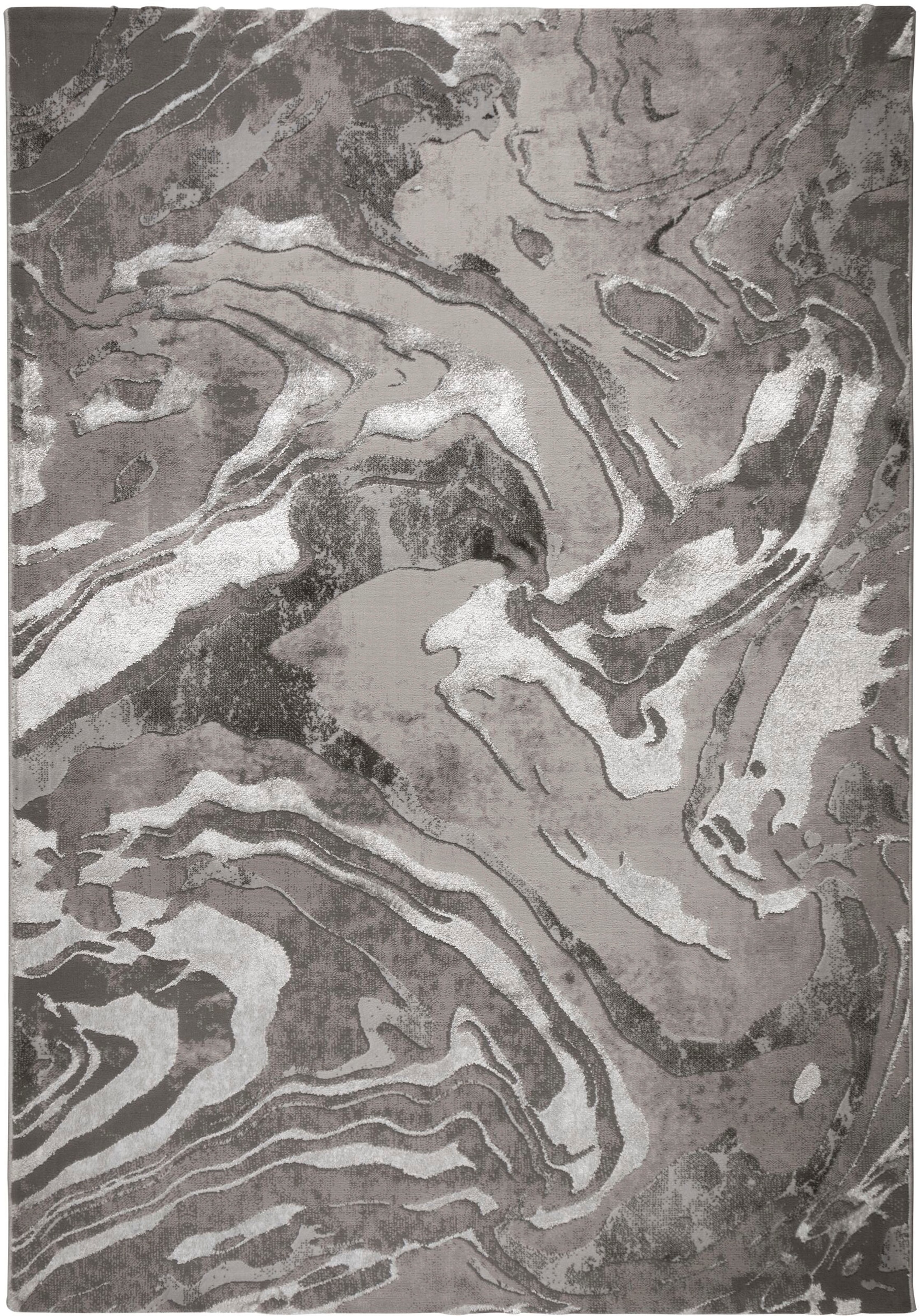 FLAIR RUGS Teppich »Marbled«, rechteckig, dezenter Marmor-Design auf modernes Raten Glanz, mehrfarbig, kaufen
