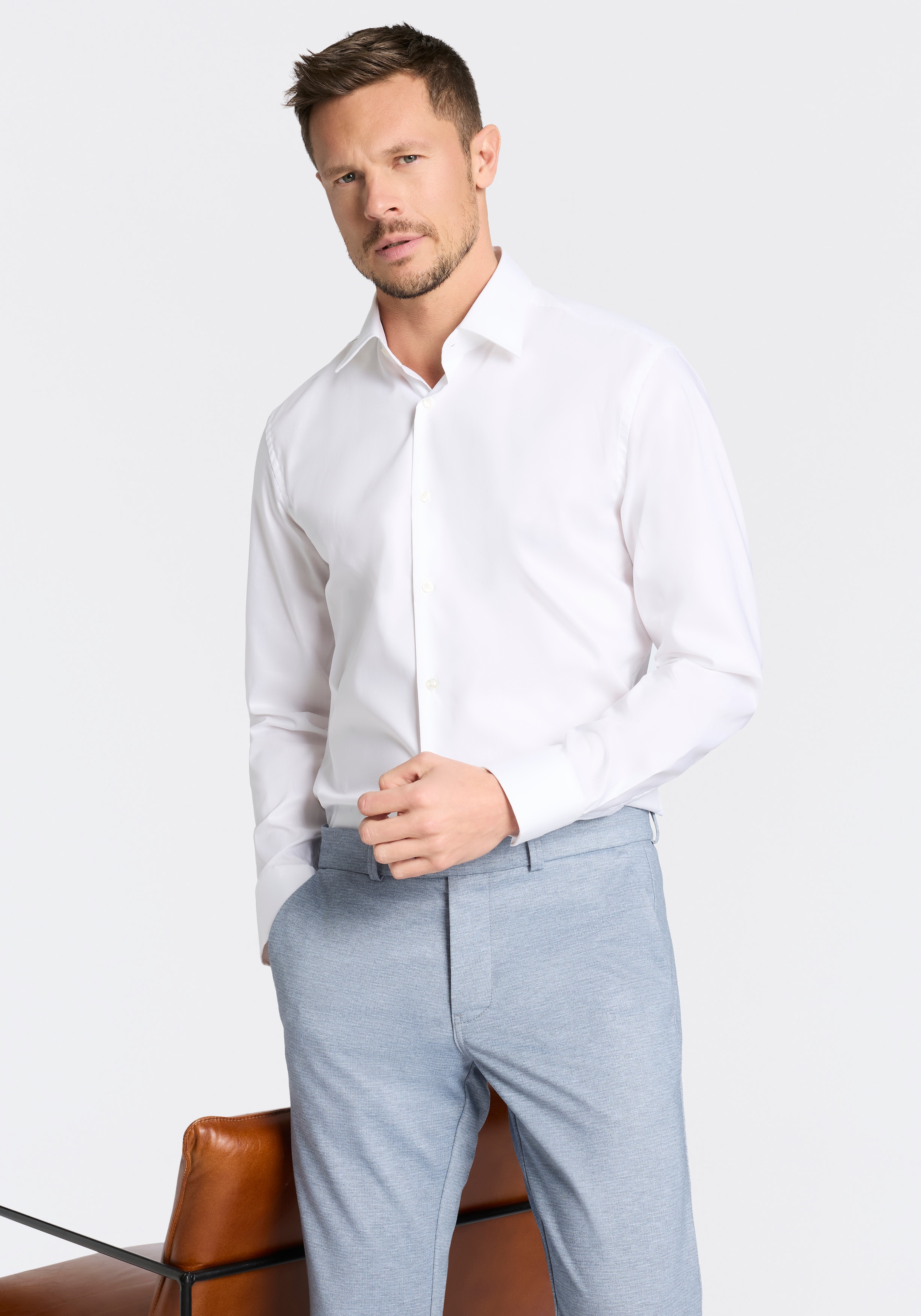 BOSS Businesshemd Kentkragen, Slim Fit, bügelleicht