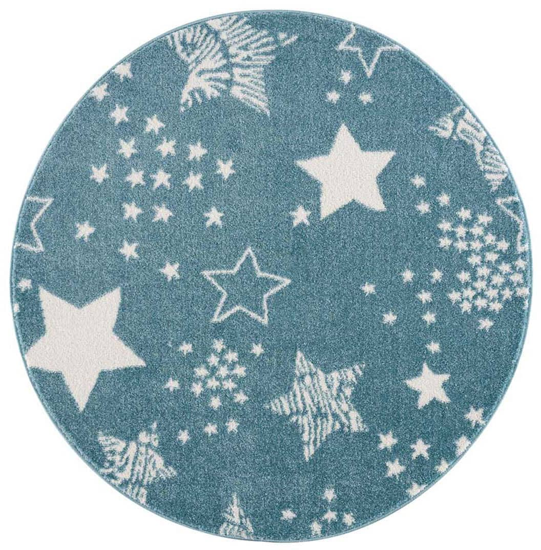 Carpet City Kinderteppich »Anime9387«, rund, 11 mm Höhe, Sternen-Teppich, W günstig online kaufen