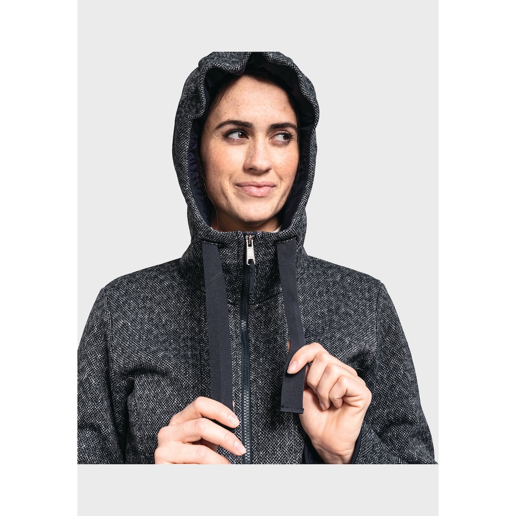 Schöffel Fleecejacke »Fleece Hoody Aurora L«, mit Kapuze