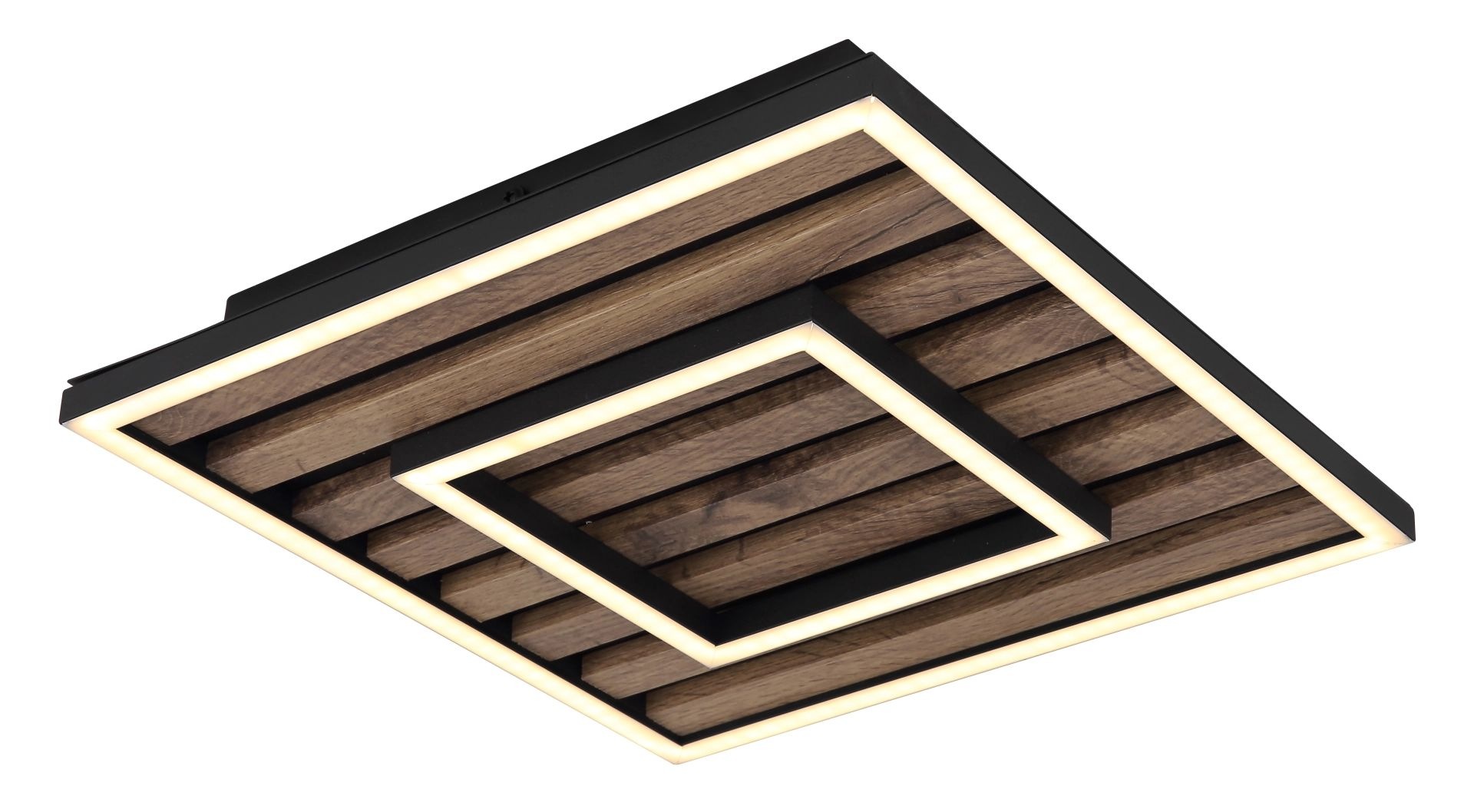 GLOBO LIGHTING LED Deckenleuchte »WOODY« LED-Modul 1 Stk. Warmweiß Deckenlampe, Wohnzimmer, Schlafzimmer, Design Lampe