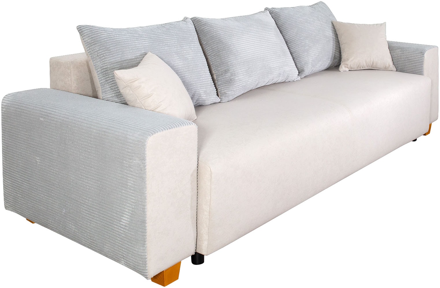 COLLECTION AB Schlafsofa »Yves, Liegefläche (B/T): 142/194 cm«, inkl. Bettfunktion, Bettkasten, Federkern & Zierkissen