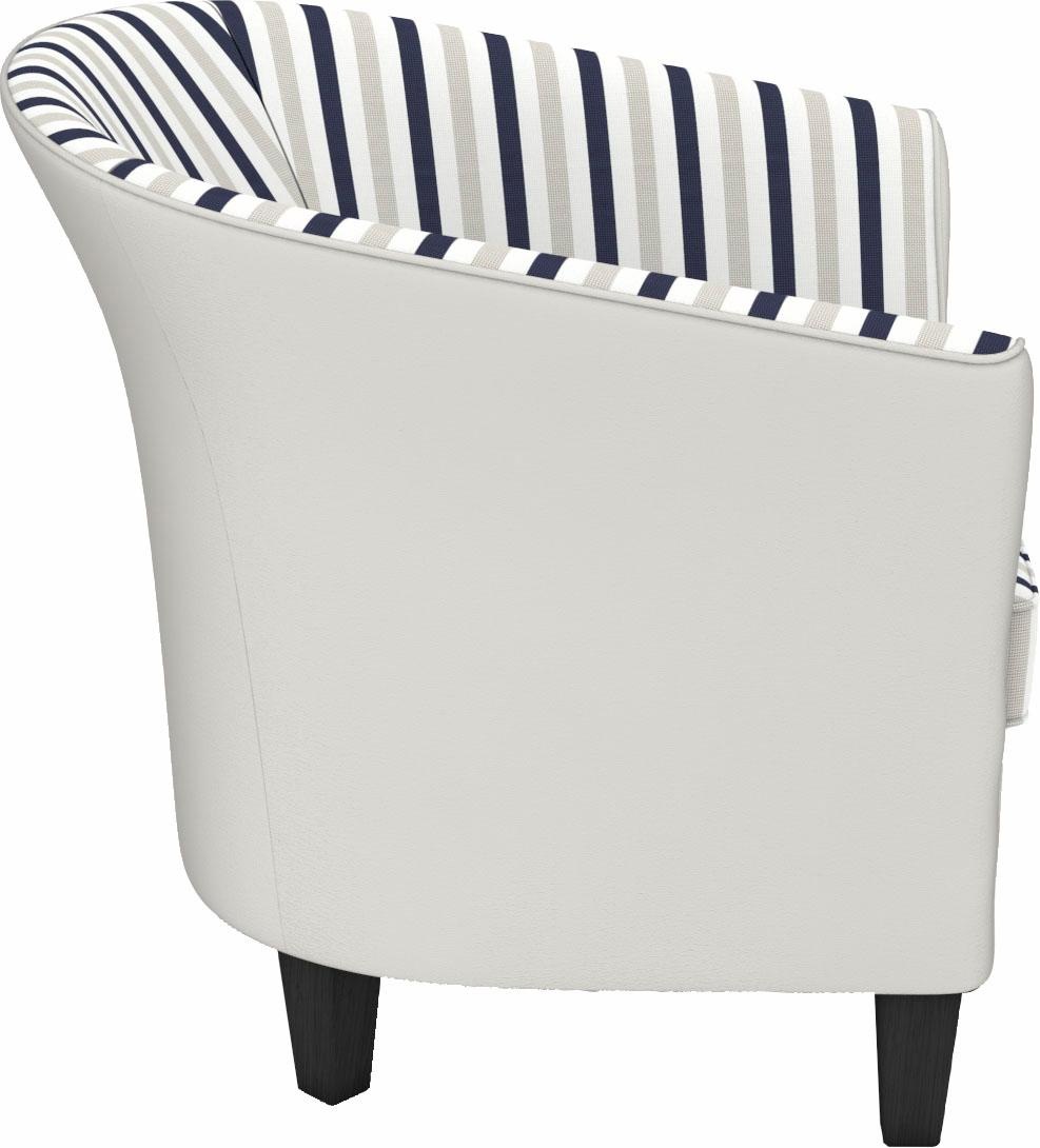 Max Winzer® Cocktailsessel »Luisa, Loungesessel«, in runder Form, zum Selbstgestalten