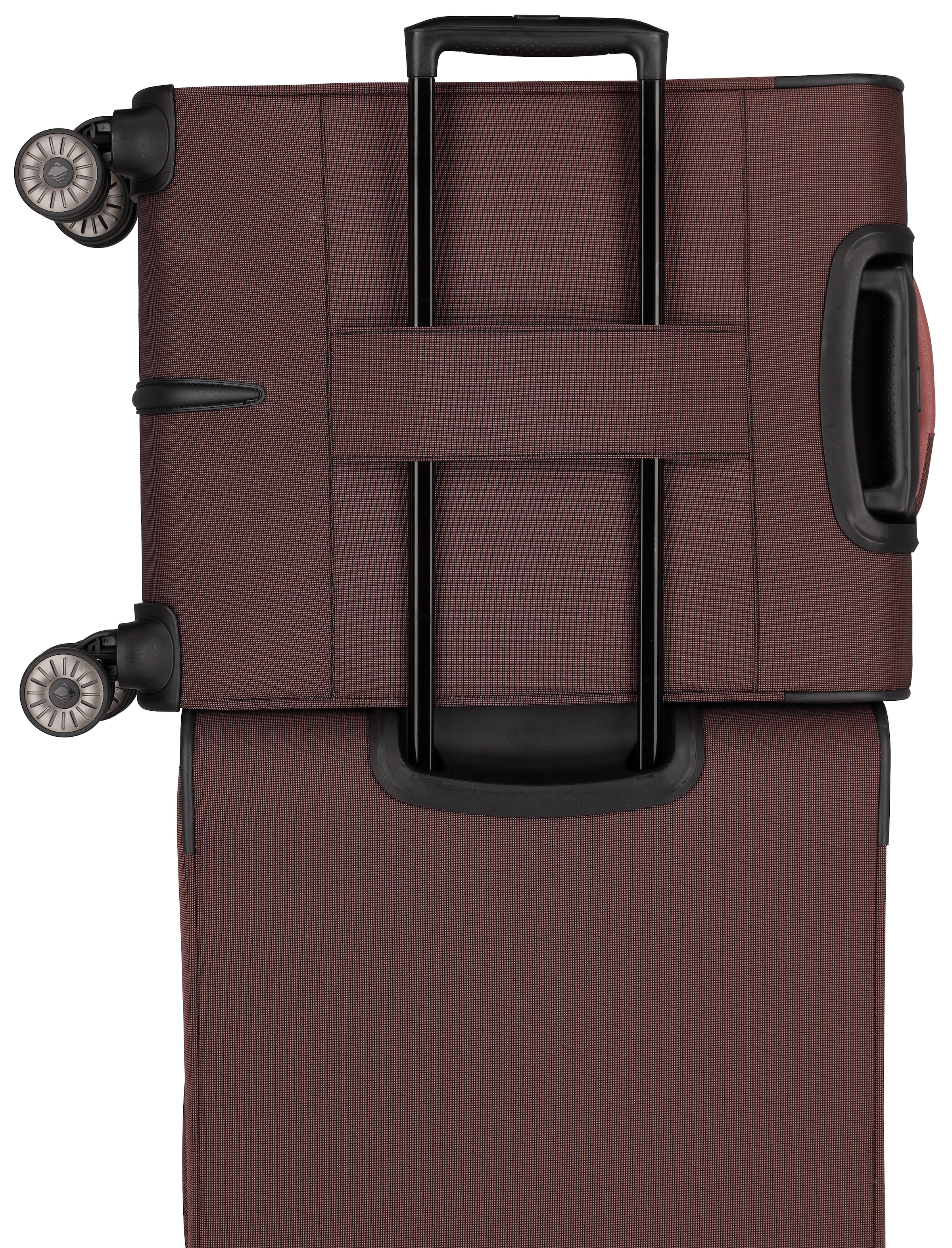 travelite Trolleyset »VIIA S/M/L und Reisetasche«, (Set, 4 tlg.), Kofferset Reisegepäck mit erweiterbarem Volumen und TSA Schloss
