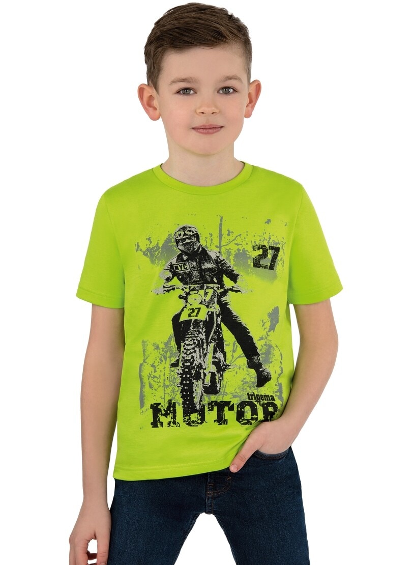 Motorrad-Motiv« coolem bei Trigema Jungen mit T-Shirt »TRIGEMA online T-Shirt