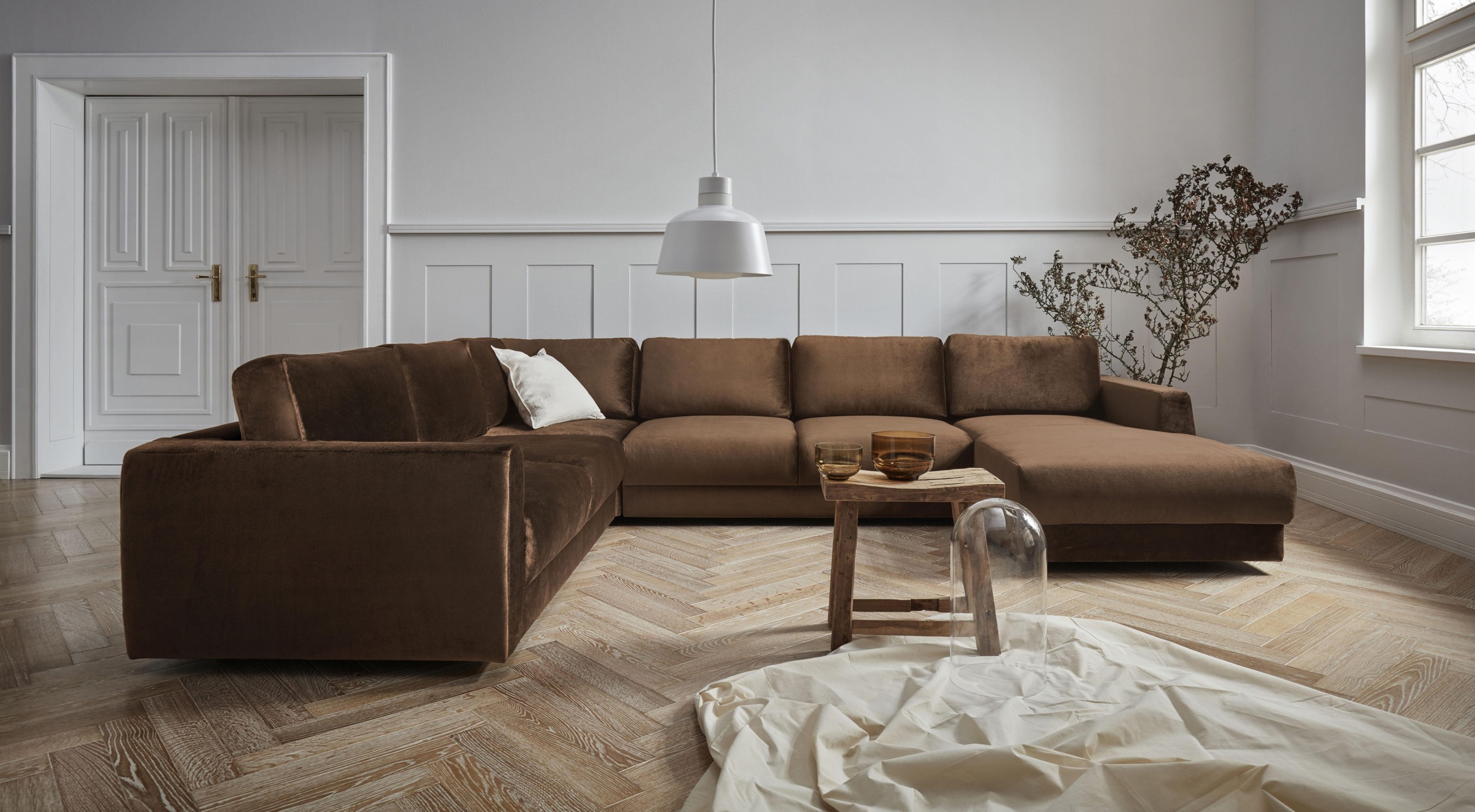 Home affaire Wohnlandschaft »Hobro U-Form« in 3 Bezugsqualitäten in vielen günstig online kaufen