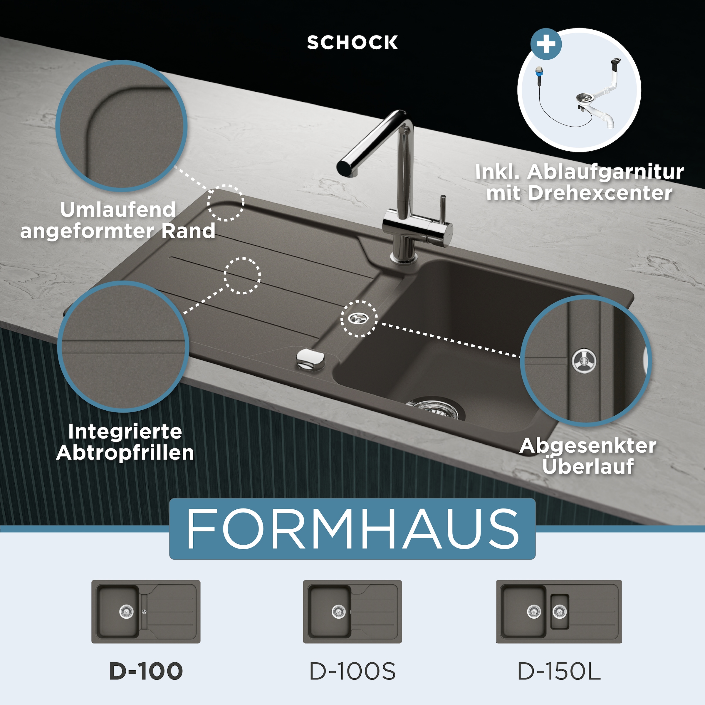 Schock Granitspüle »Formhaus«