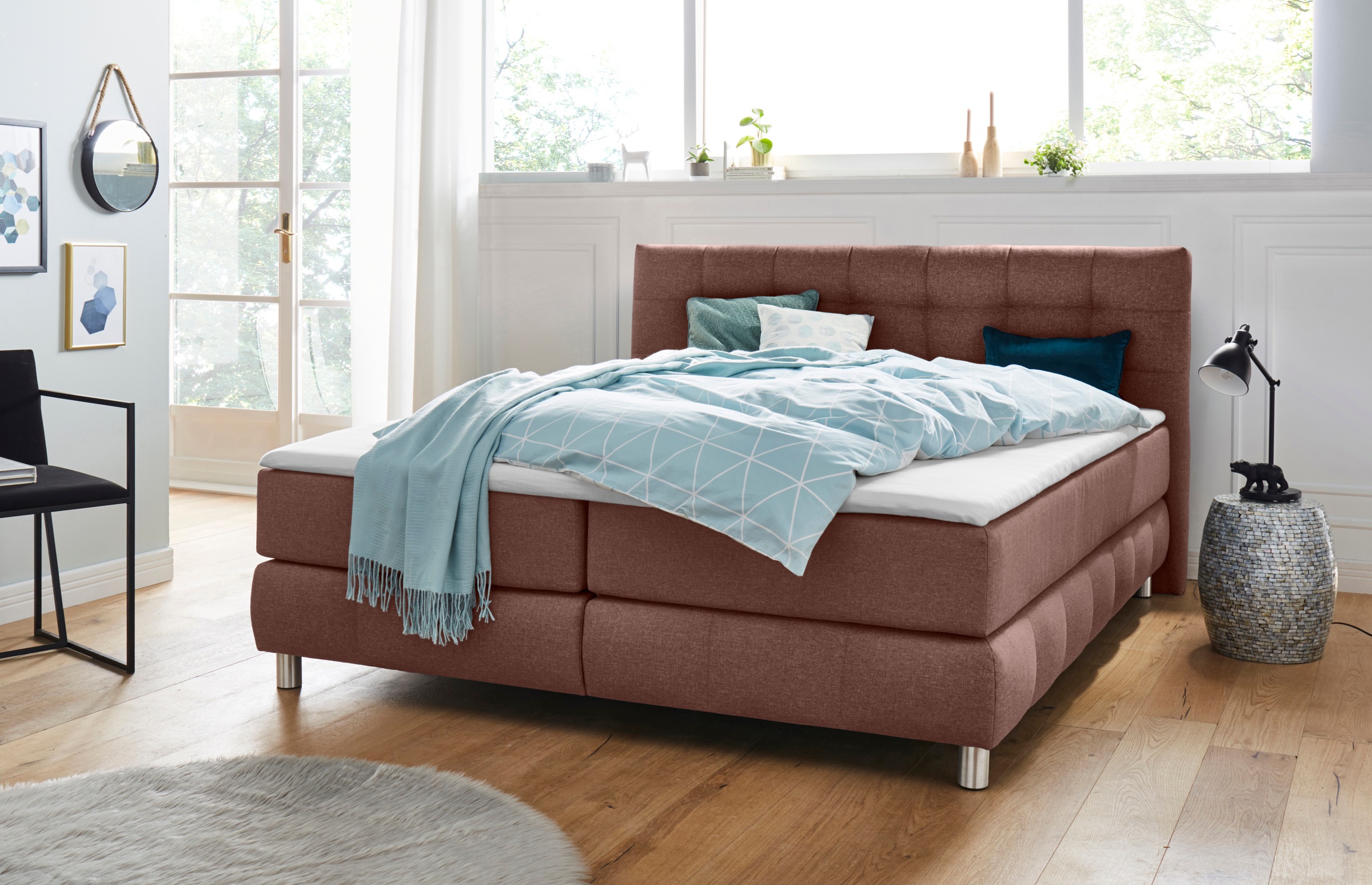 andas Boxspringbett »Salo«, incl. Topper, 6 Breiten, 2 Härtegrade, TFK auch in Härtegrad 4