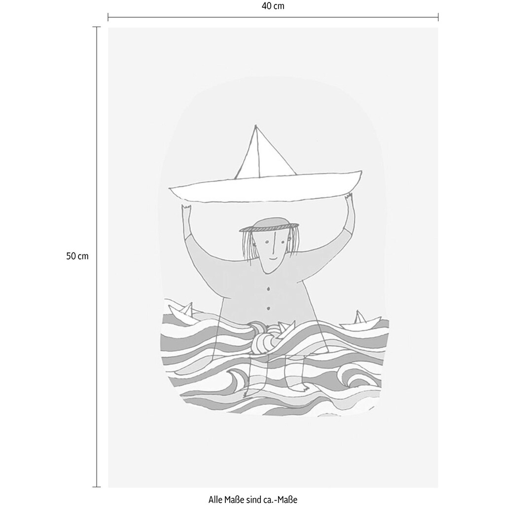 Komar Poster »Paper Ship«, Menschen, (1 St.)