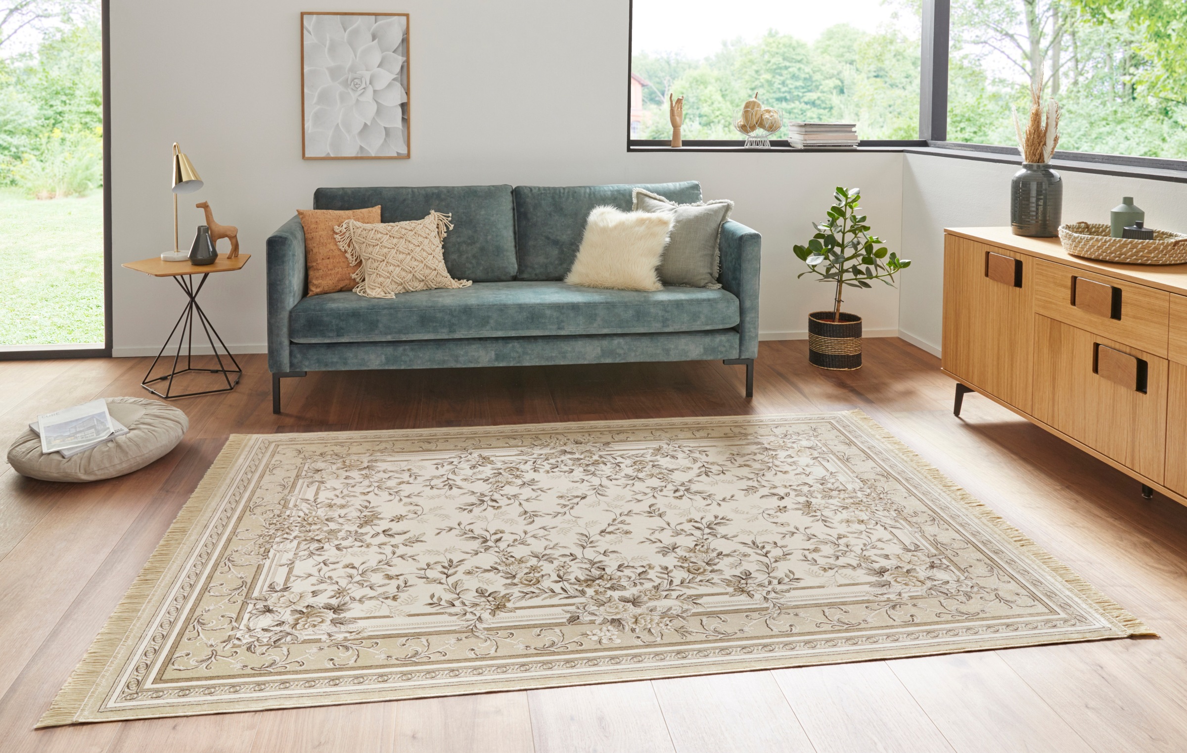 HANSE Home Teppich »Antik Flowers«, rechteckig, 5 mm Höhe, Orientalisch mit günstig online kaufen