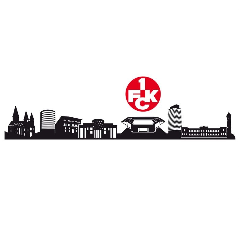 »1.FC (1 Logo«, online bestellen Wandtattoo St.) Skyline Wall-Art Kaiserslautern