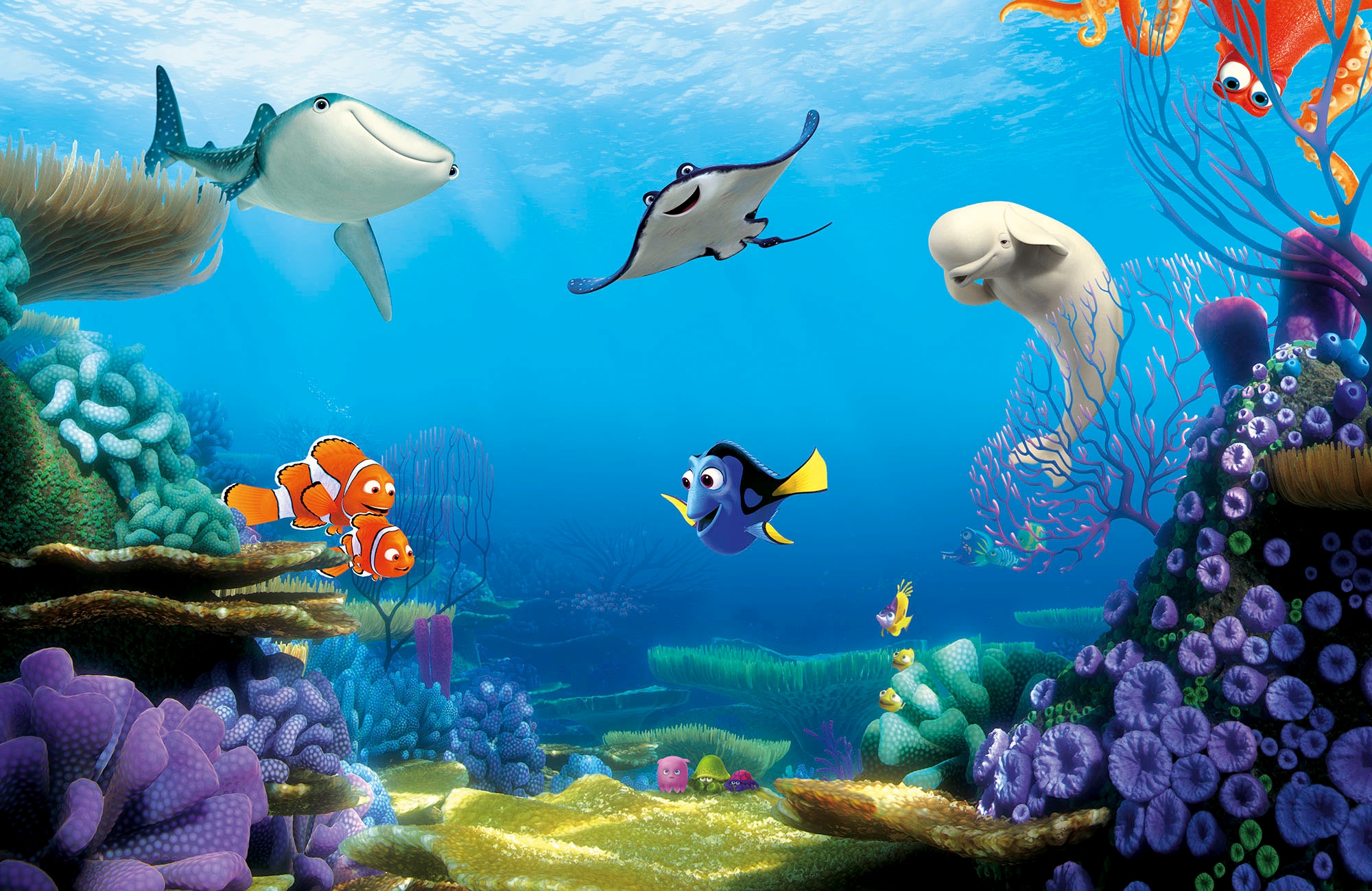 Komar Vliestapete »Digitaldruck Vlies - Finding Dory - Größe 400 x 260 cm« günstig online kaufen