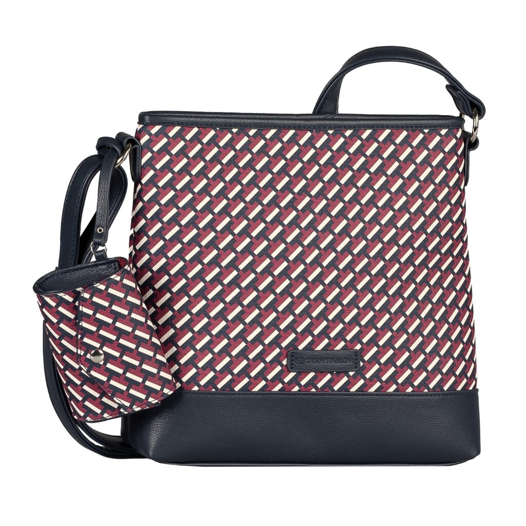 TOM TAILOR Umhängetasche »Xenia« mit raffiniert geometrischen "T" Print des Logos auf dem Taschenkörper