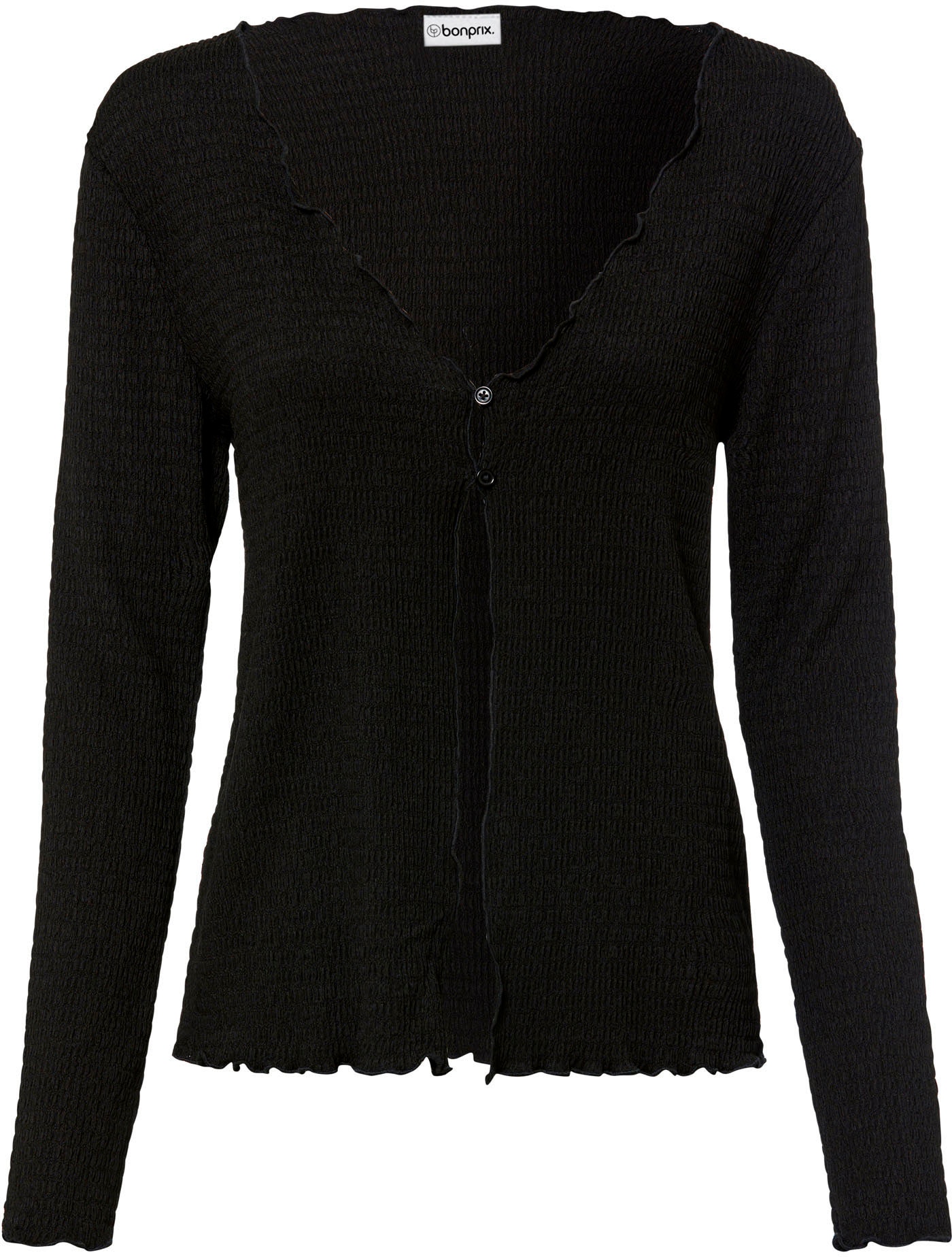 bonprix Shirtjacke »Shirtjacke« bequeme Passform, mit Knopfverschluss, aus Polyester und Elasthan