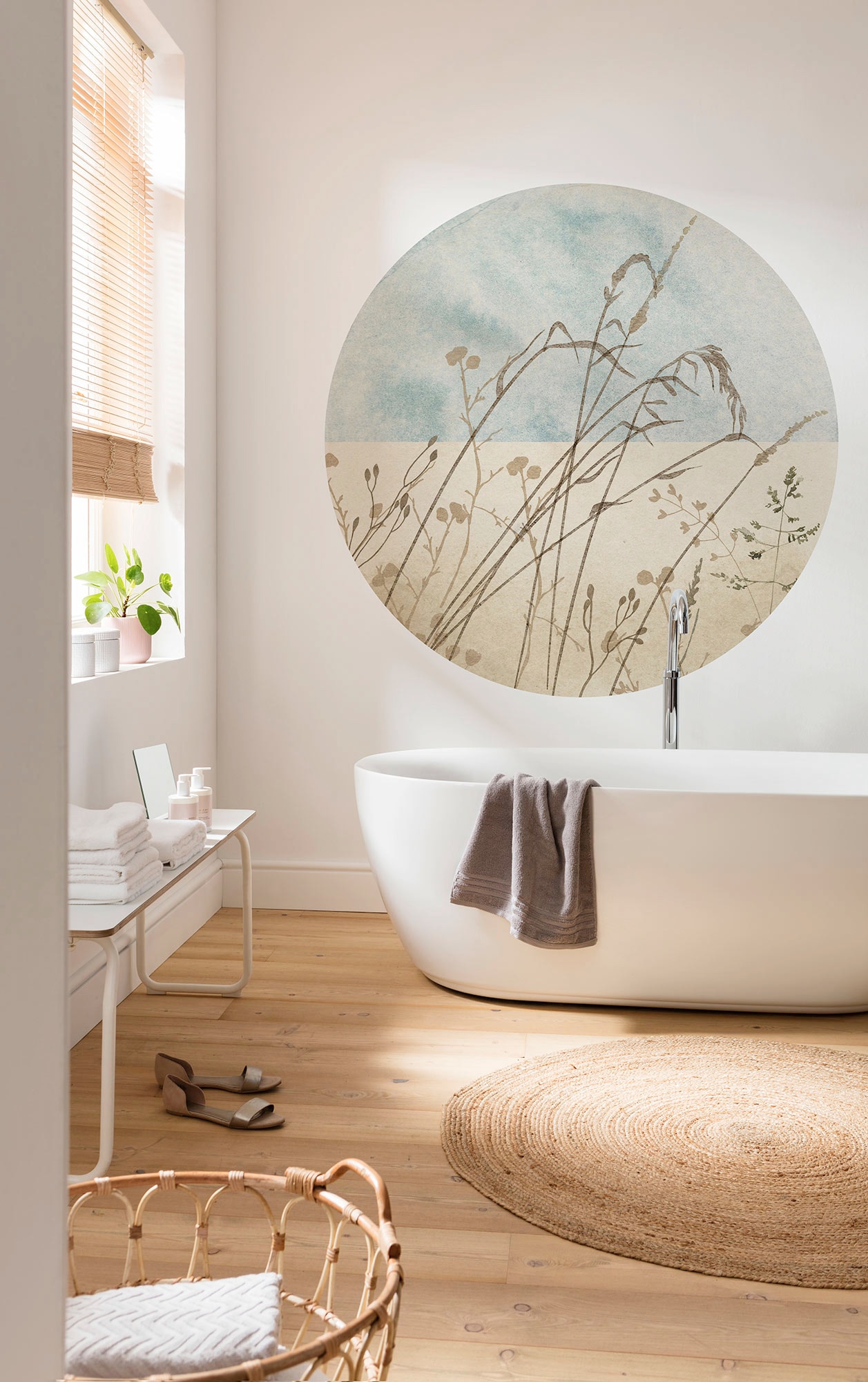Komar Fototapete »Vlies selbstklebend - Gazon - Größe 125 x 125 cm«, bedruckt, Wohnzimmer, Schlafzimmer