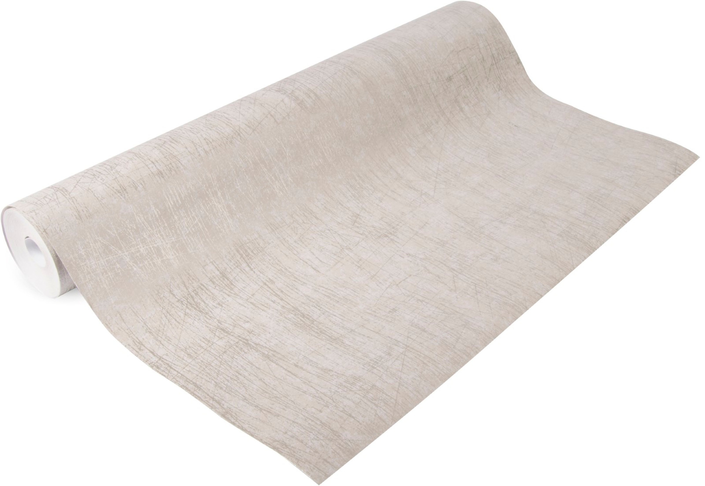 Superfresco Easy Vliestapete »Beton Uni«, Steinoptik, Beige/Gold - 10m x 52cm