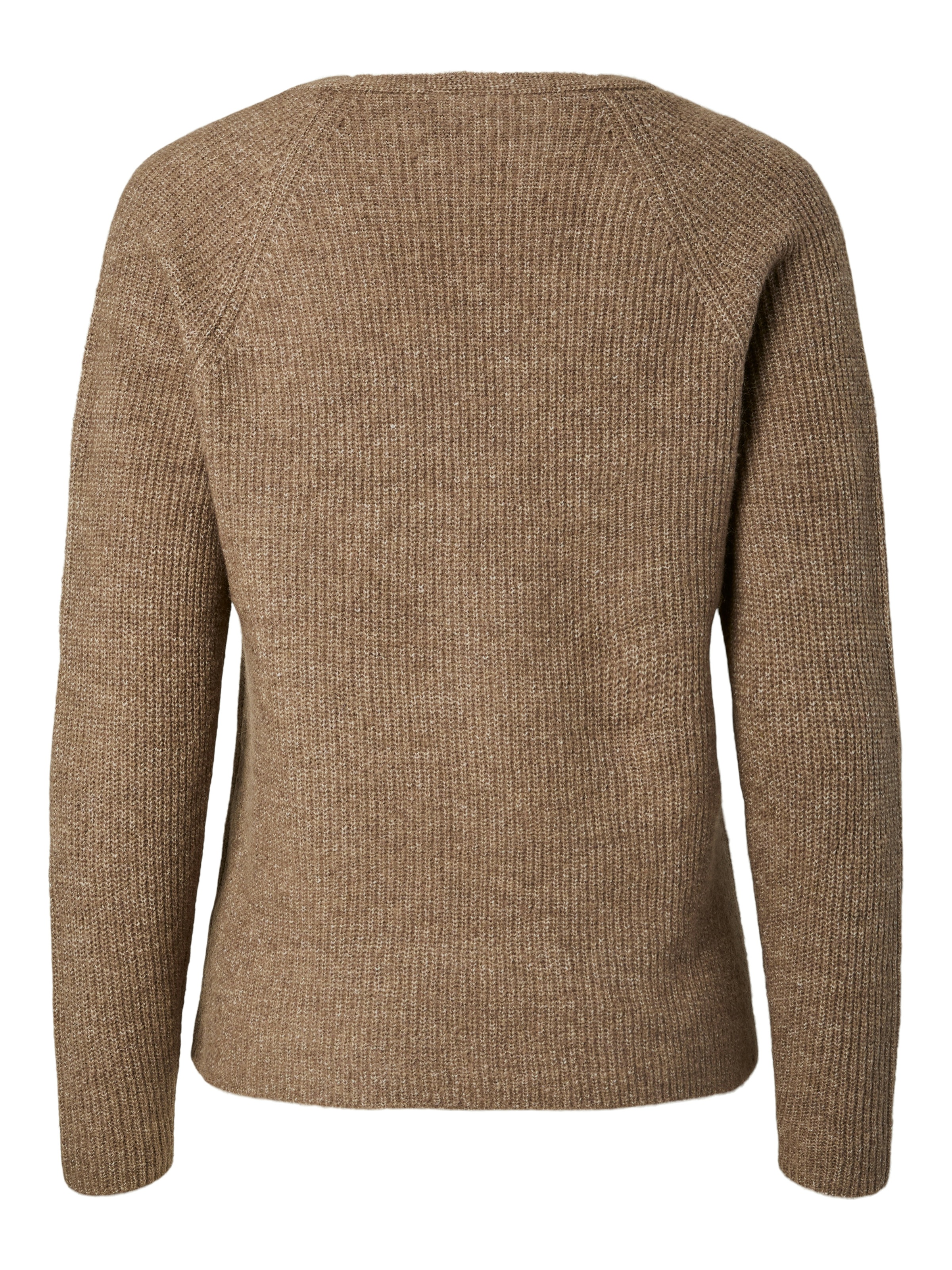 pieces V-Ausschnitt-Pullover »PCELLEN LS V-NECK KNIT NOOS BC« mit Wolle