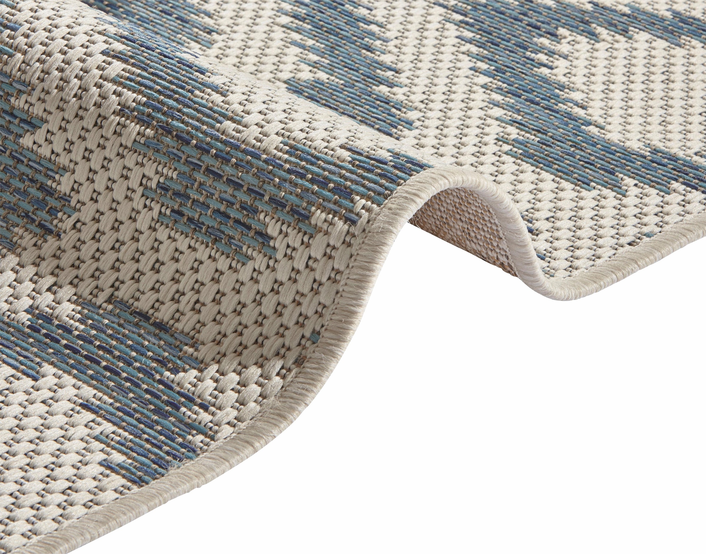 NORTHRUGS Teppich »Isle«, rechteckig, 4 mm Höhe, In-und Outdoor geeignet, Strapazierfähig und pflegeleicht, Flachgewebe
