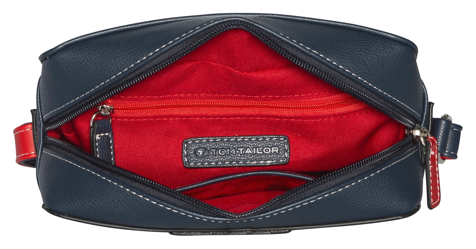 TOM TAILOR Handtasche »Miri Mare«, maritimer Stil mit Kontrastnähten und durchdachten Farbakzenten