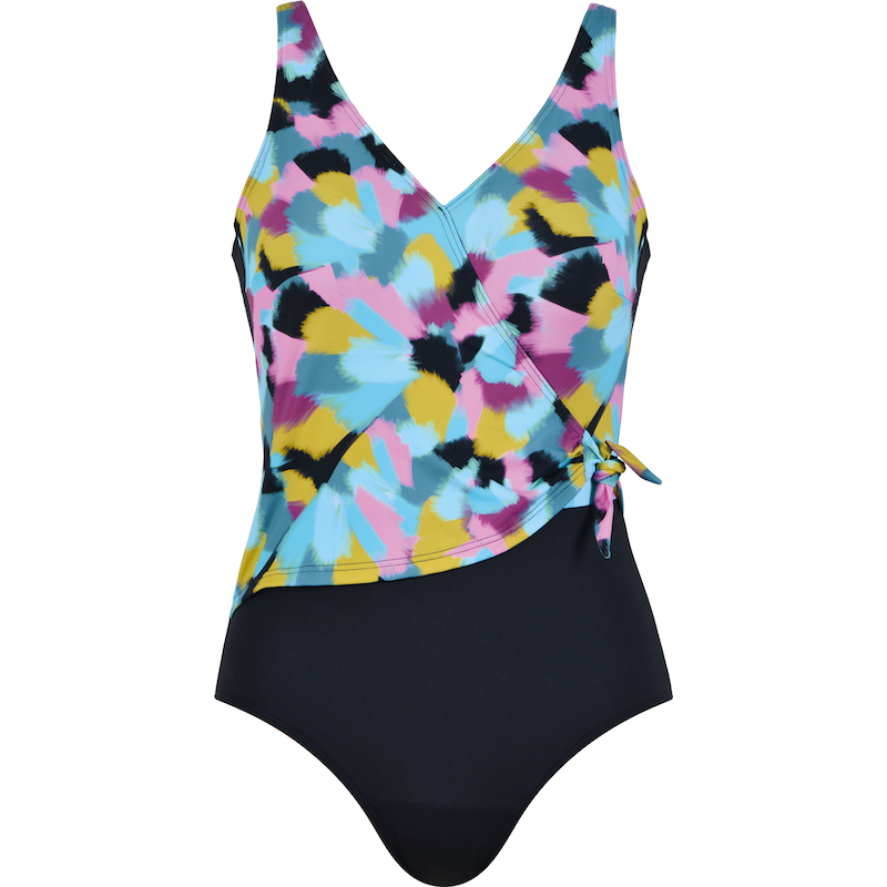 NATURANA Badeanzug »Cool Cruising« integrierte Cups, figurbetonend, mit Muster, elastisch, bequem schwarz multicolor 48 - Cup E Cup E 48 Badeanzug...