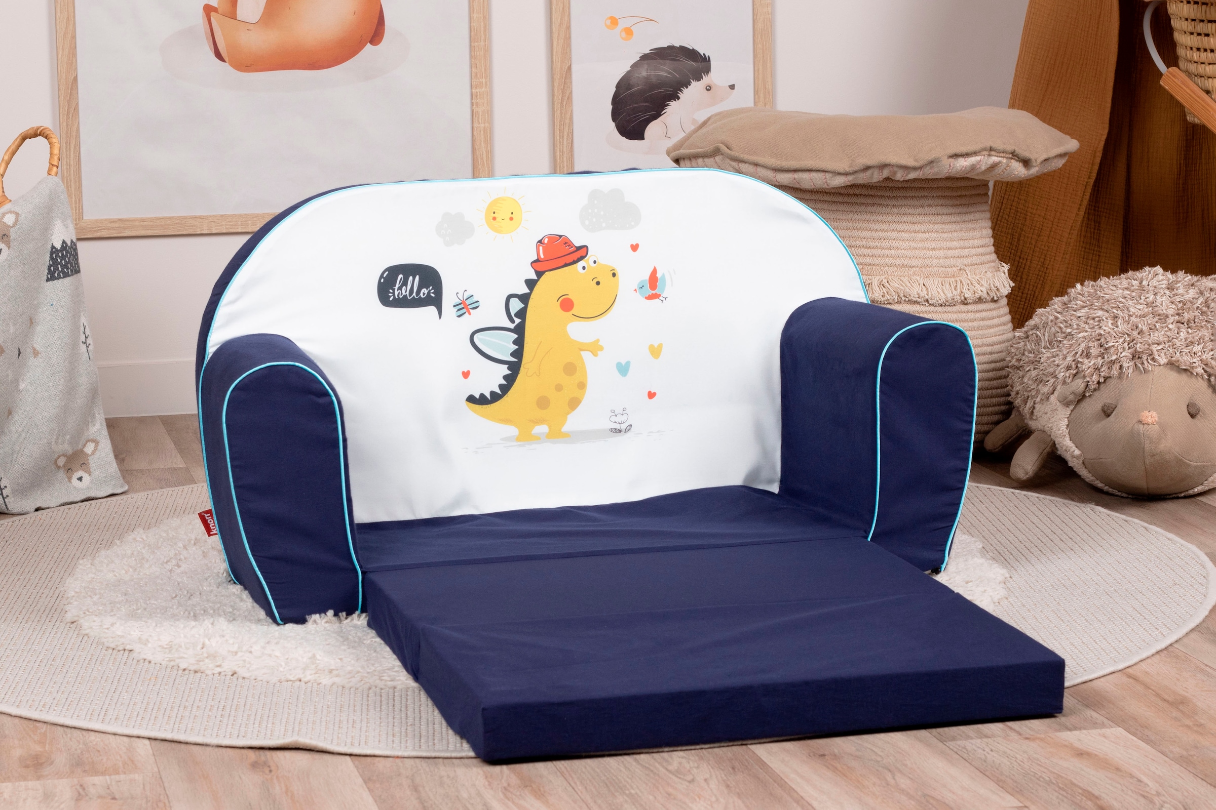 Knorrtoys® Sofa »Lovely dino«, für Kinder; Made in Europe