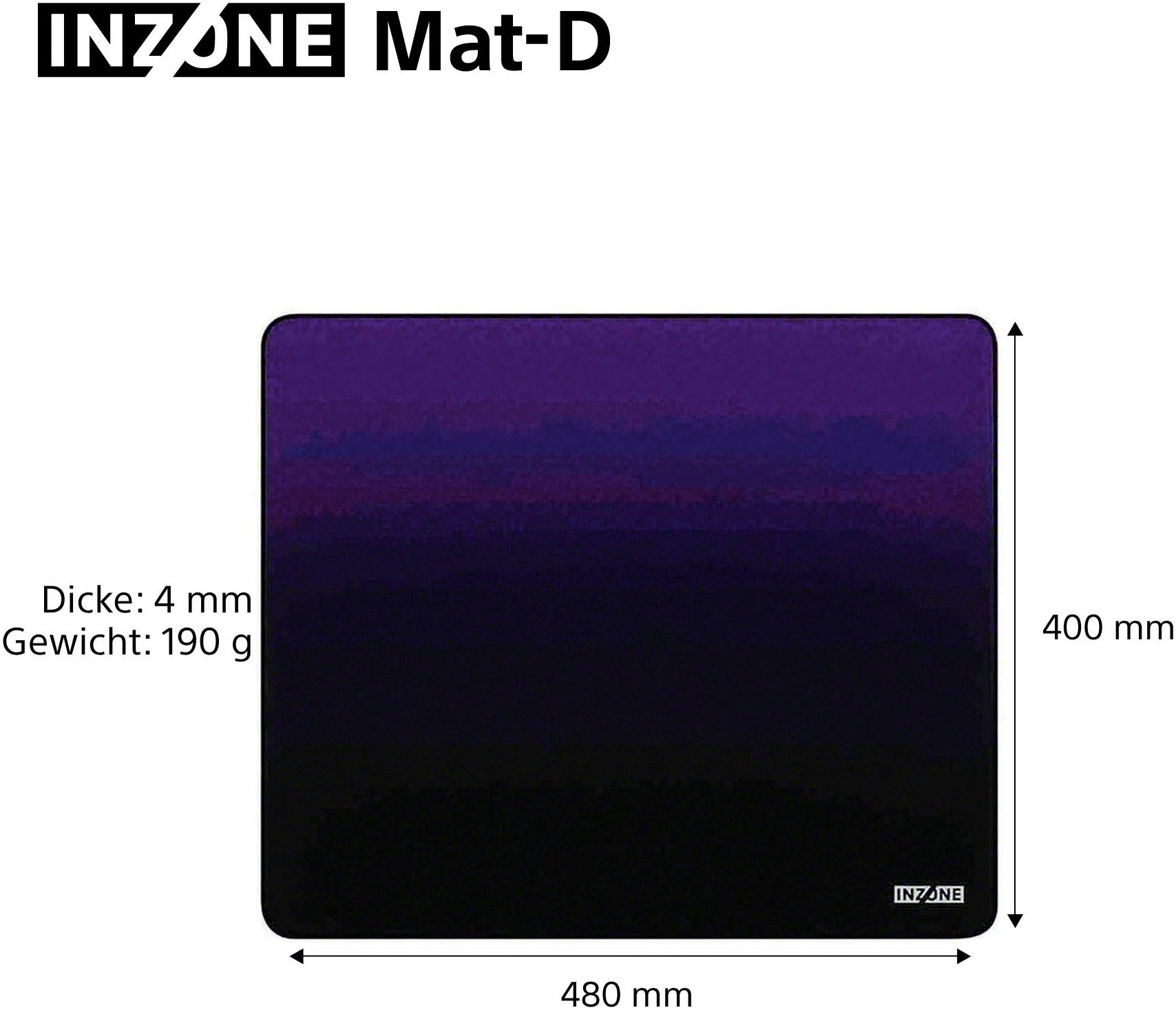 Sony Gaming Mauspad »INZONE Mat-D«