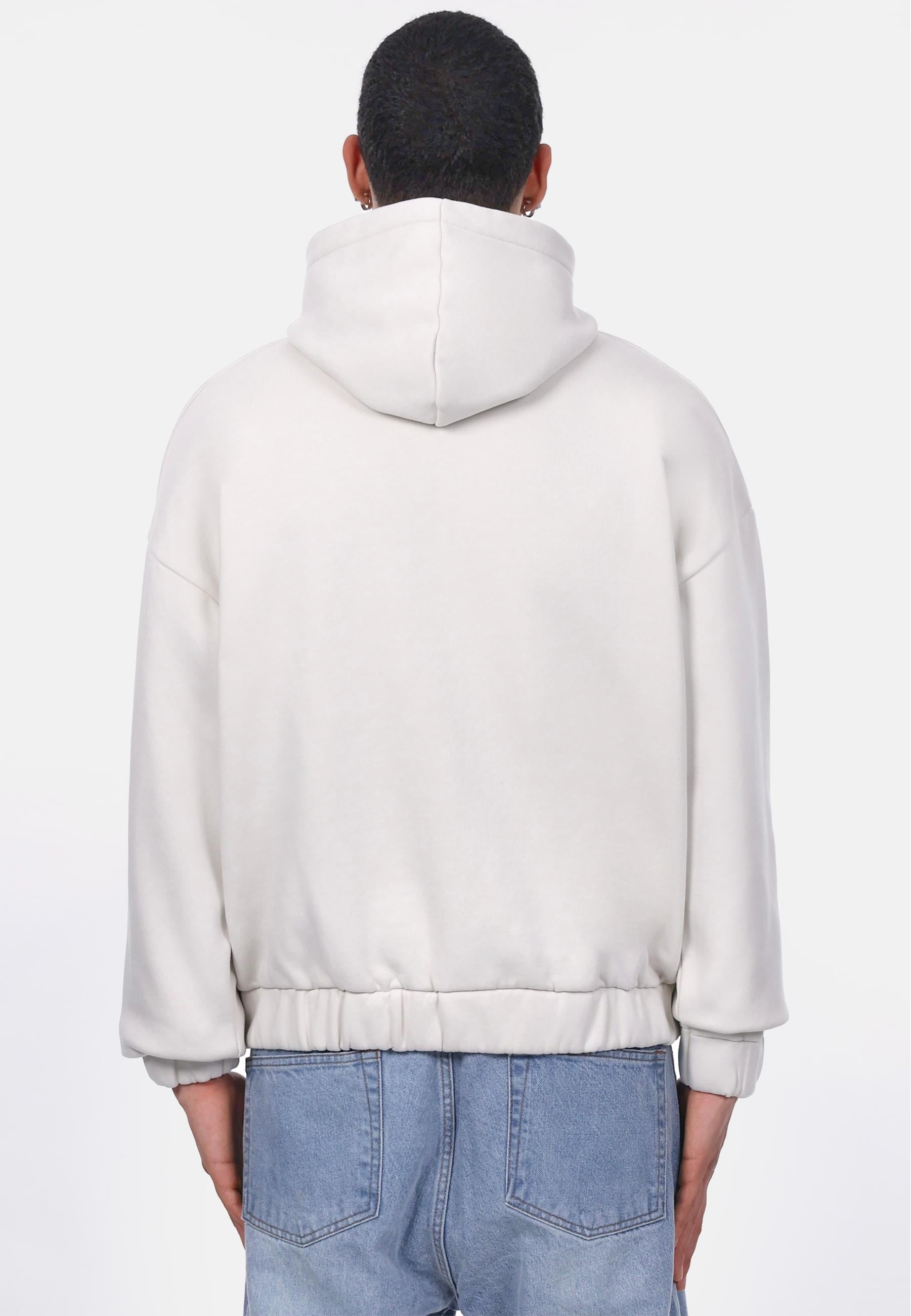 Dropsize Sweatjacke »Dropsize HEAVY OVERSIZE EMBO ZIPPER HOODIE«