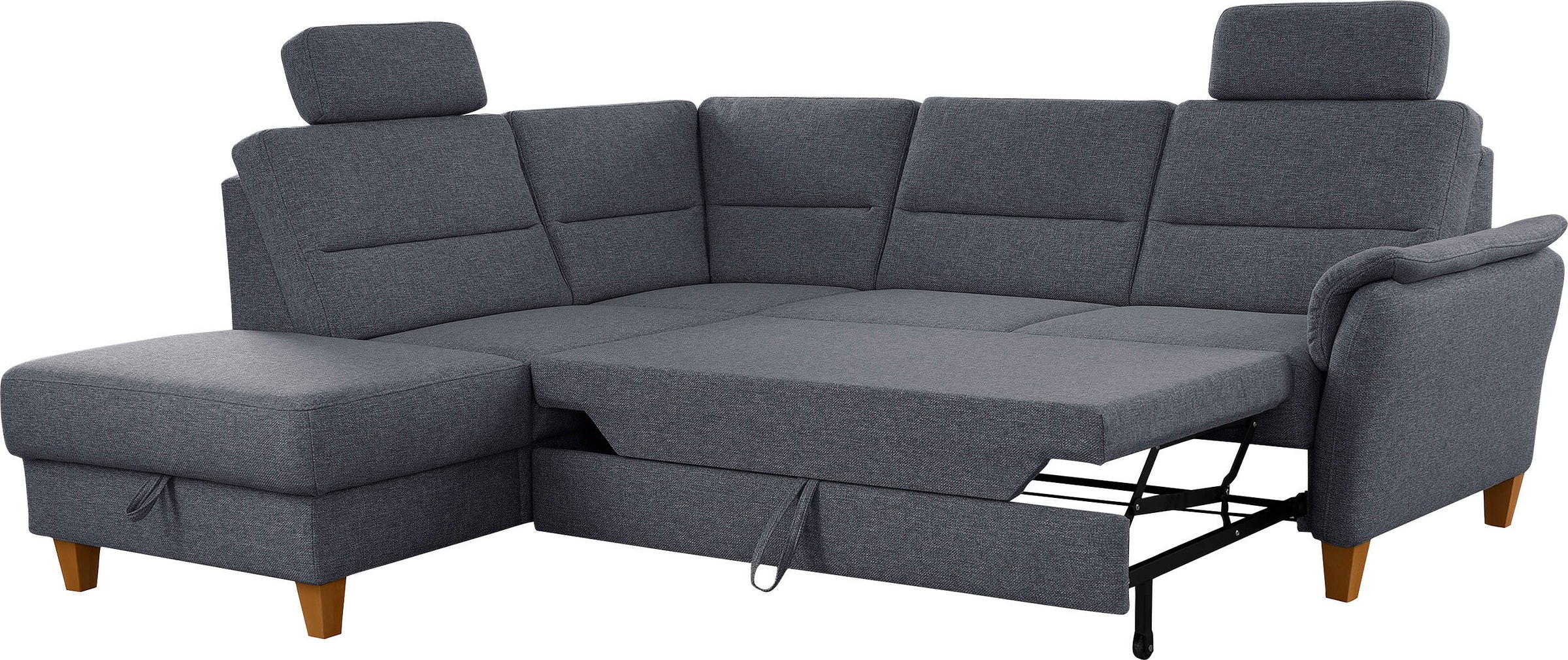 Home affaire Ecksofa »Palmera L-Form«, Federkern, wahlweise mit Bettfunktion und mit/ohne Stauraum