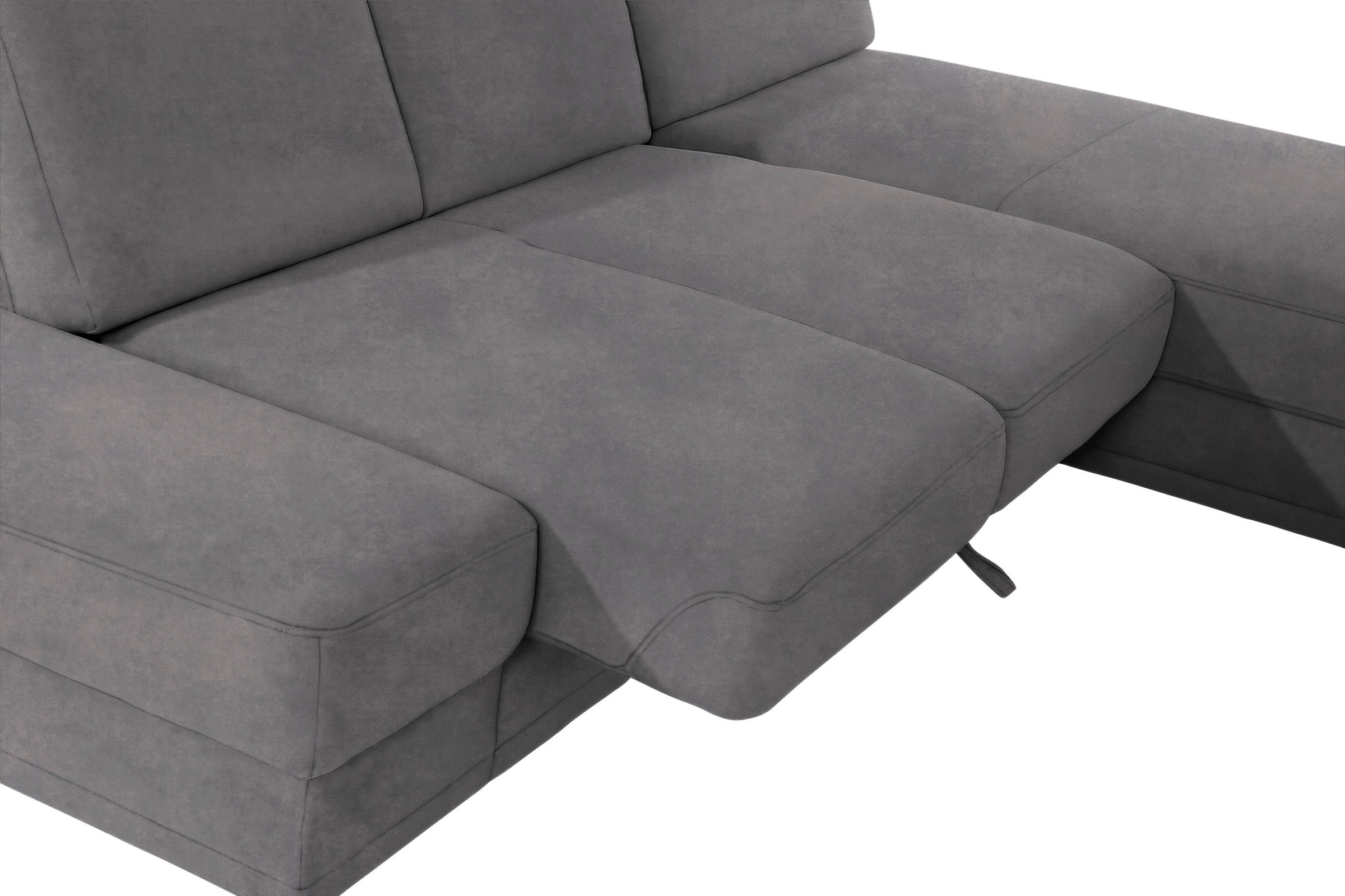 sit&more Ecksofa »Clio L-Form«, wahlweise mit Bettfunktion oder Vorziehsitz und Bettkasten, Federkern