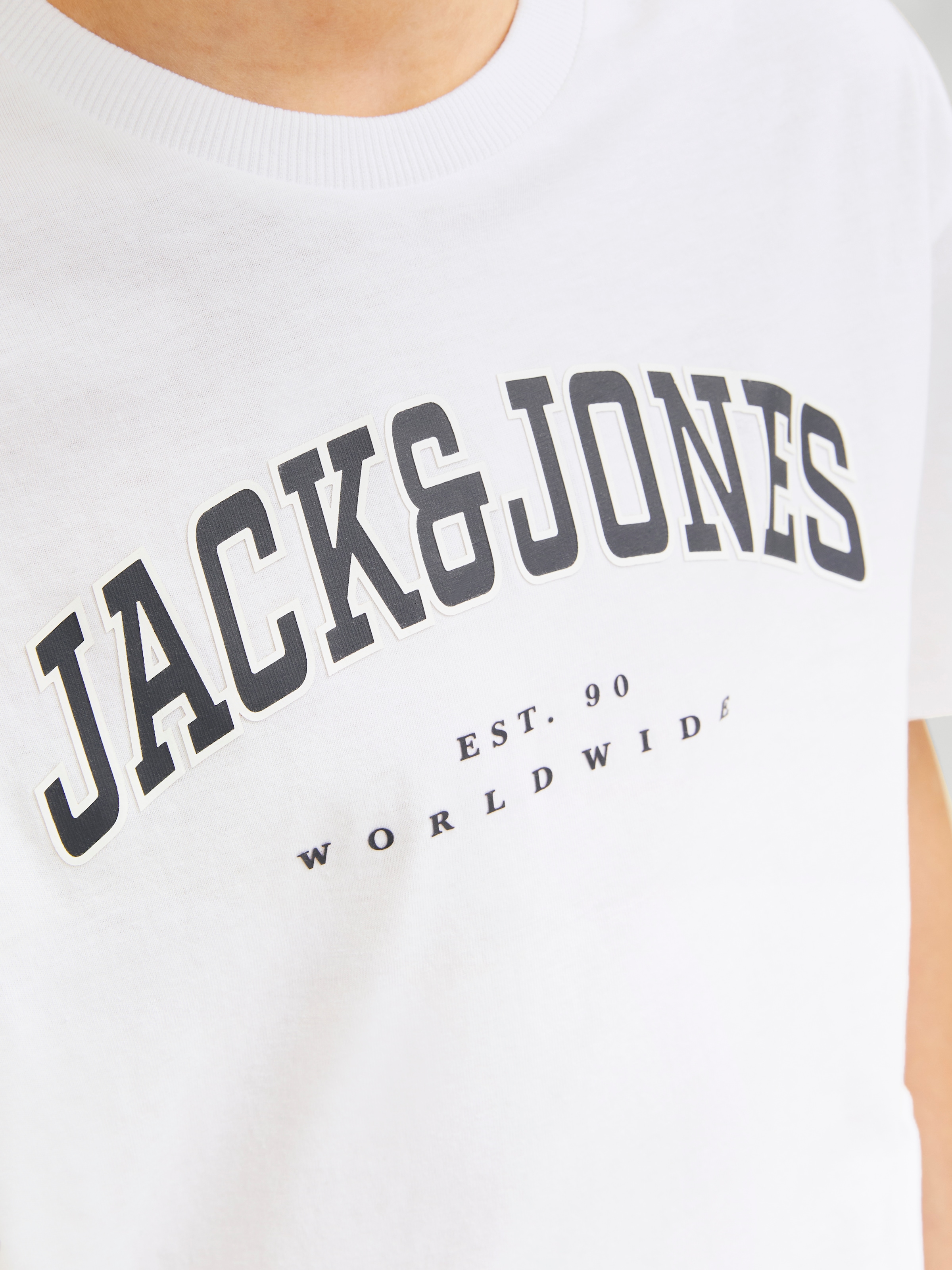 Jack & Jones Junior Rundhalsshirt »JJECALEB VARSITY TEE SS O-NECK NOOS JNR«