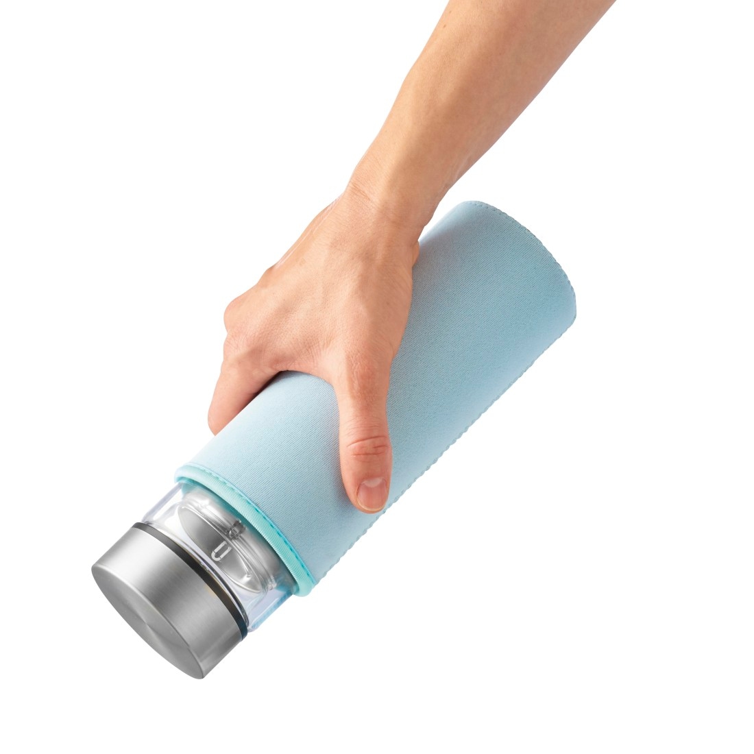 Xavax Trinkflasche »Trinkflasche 450 ml (auslaufsicher, für Kohlensäure, Frucht-/Teesieb)«