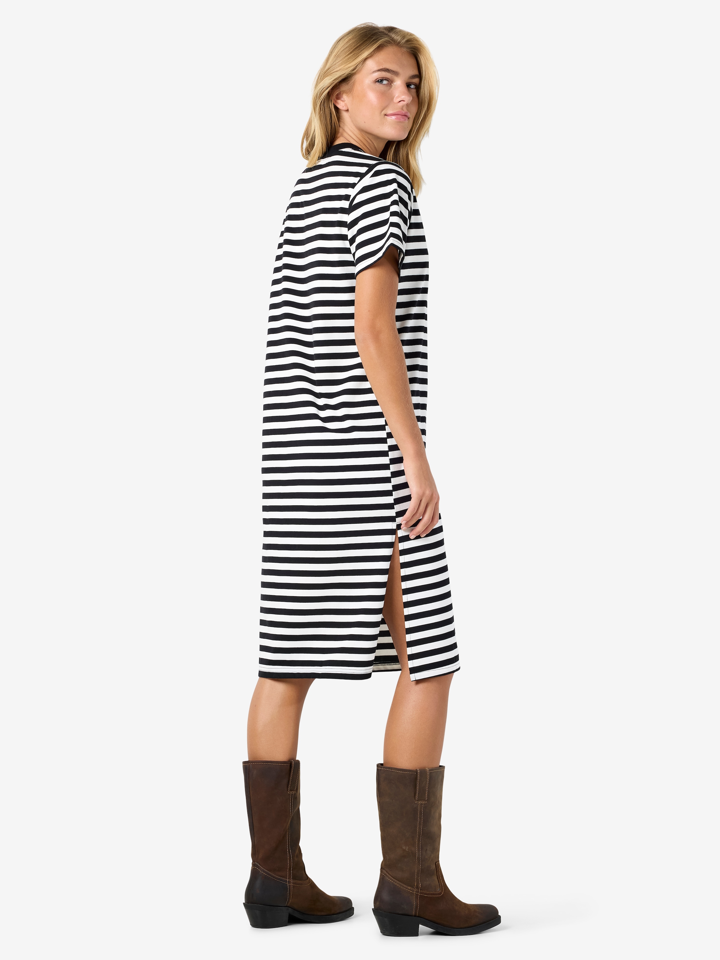 Noisy may Shirtkleid »NMEMBER S/S STRIPE MIDI DRESS JRS NOOS« Ohne Taschen
