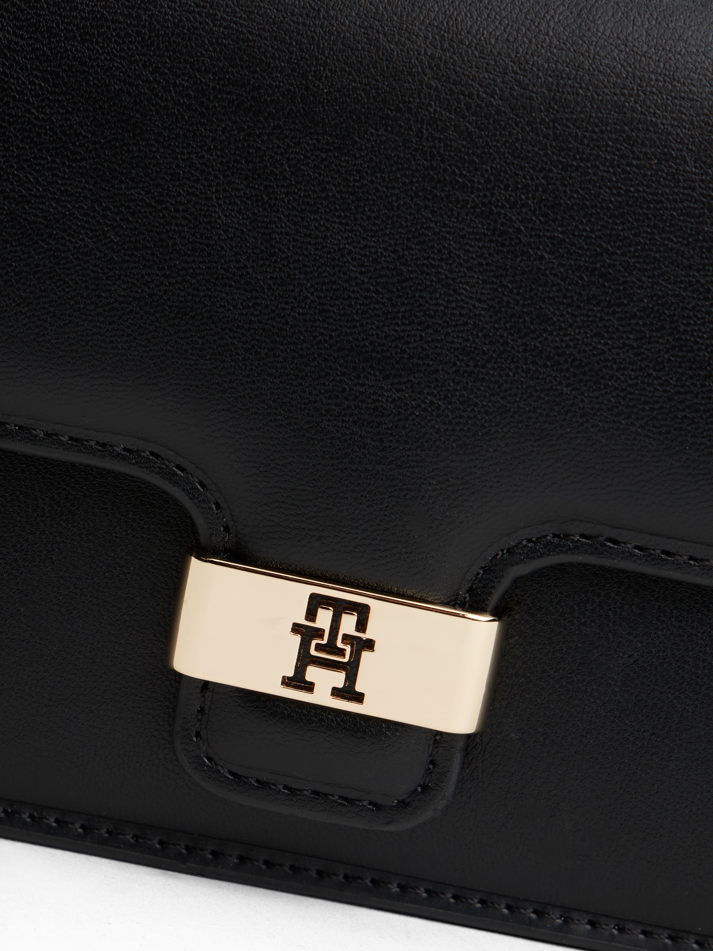 Tommy Hilfiger Clutch »TH HERITAGE CLUTCH« , Minibag, Abendtasche, Umhängetasche mit goldfarbener Umhängkette