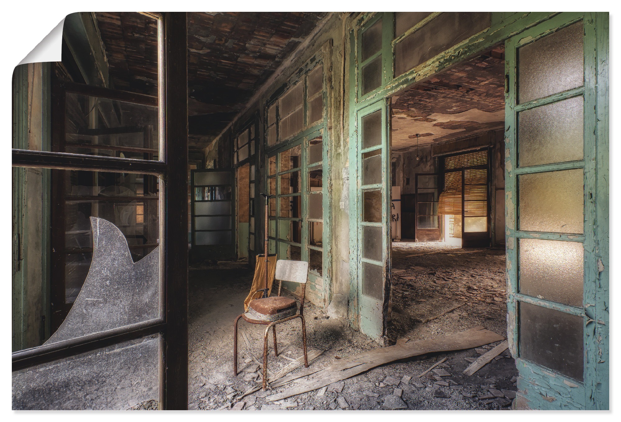 Artland Wandbild »Lost Place - Stuhl - verlassene Orte«, Gebäude, (1 St.), günstig online kaufen