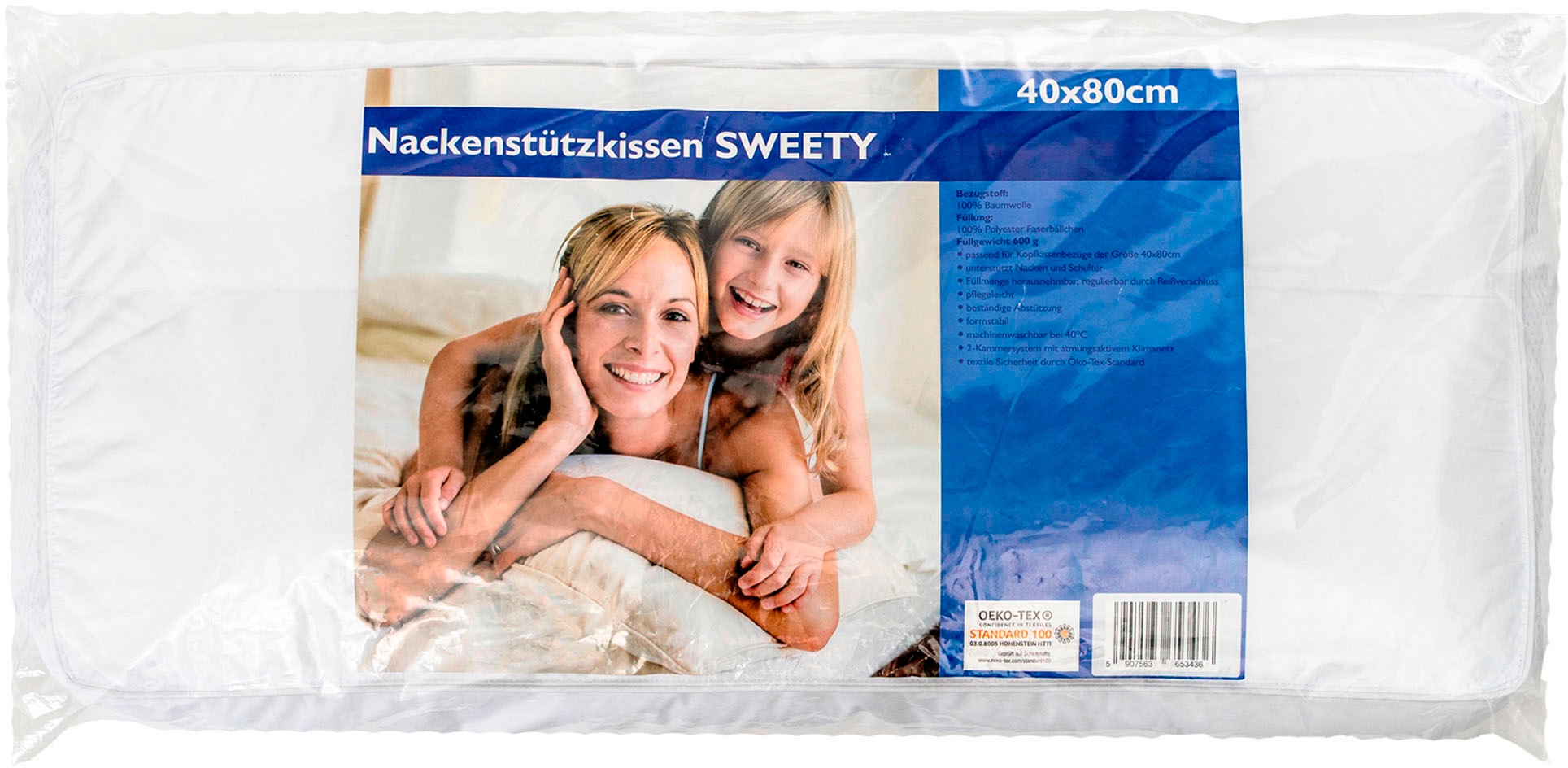 Jekatex Nackenstützkissen »Kissen Basic«, Füllung: Microfaser, Bezug:  Polyester, (1 St.), Zertifiziert durch die Aktion gesunder Rücken (AGR)  e.V. kaufen