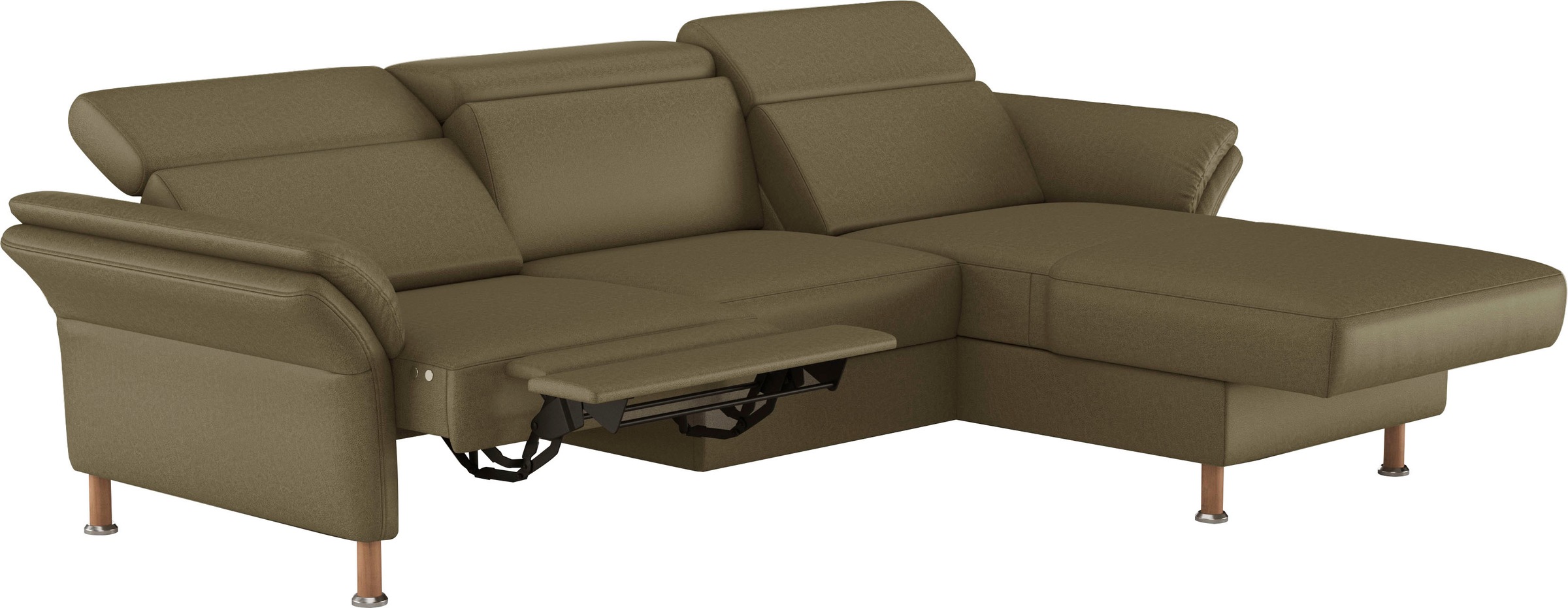 Home affaire Ecksofa »Calypso L-Form«, mit motorischen Funktionen im Sofa und Recamiere