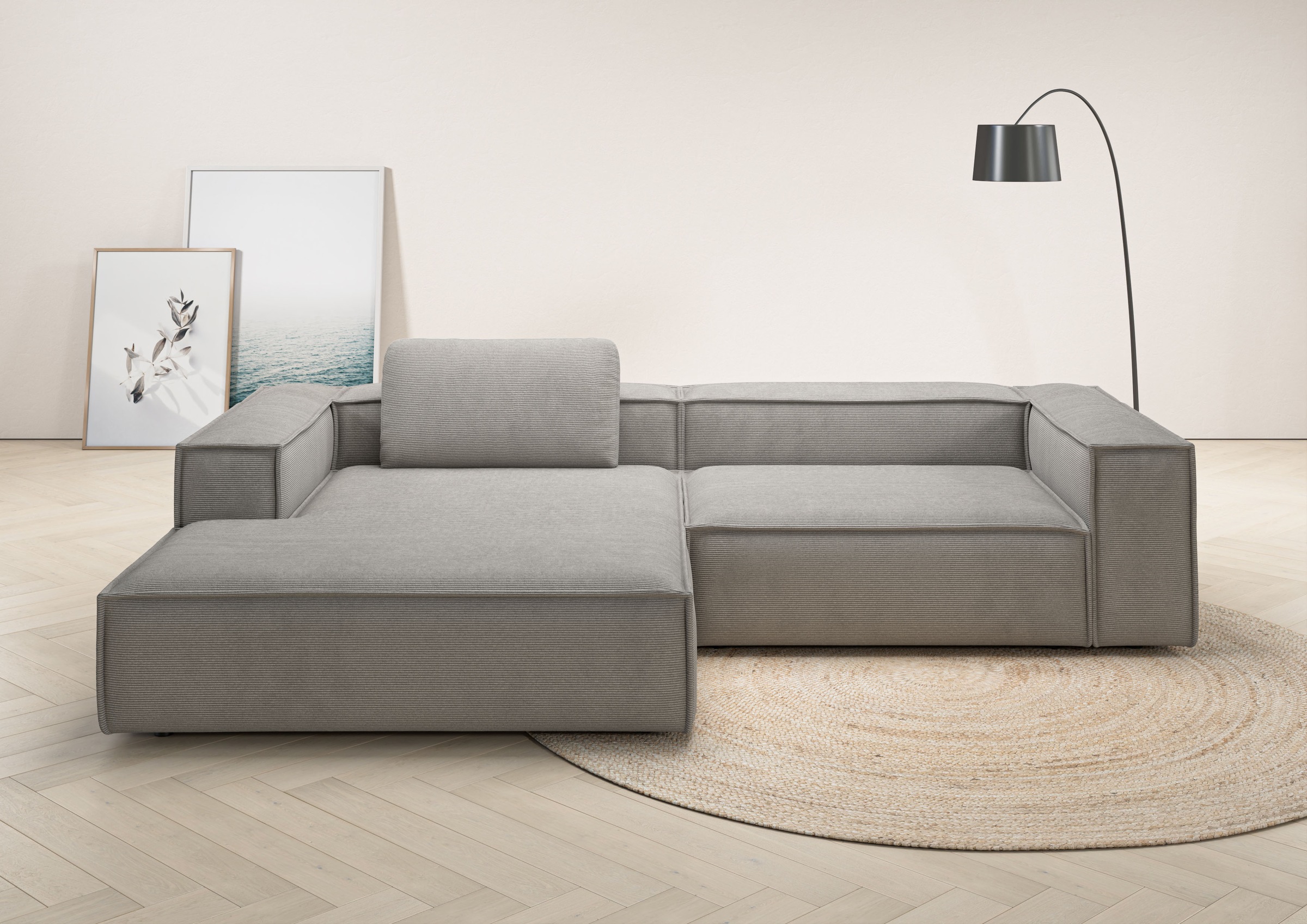 Home affaire Ecksofa »Watertown, modernes XXL L-Form, 306 cm breit« Großzüg günstig online kaufen
