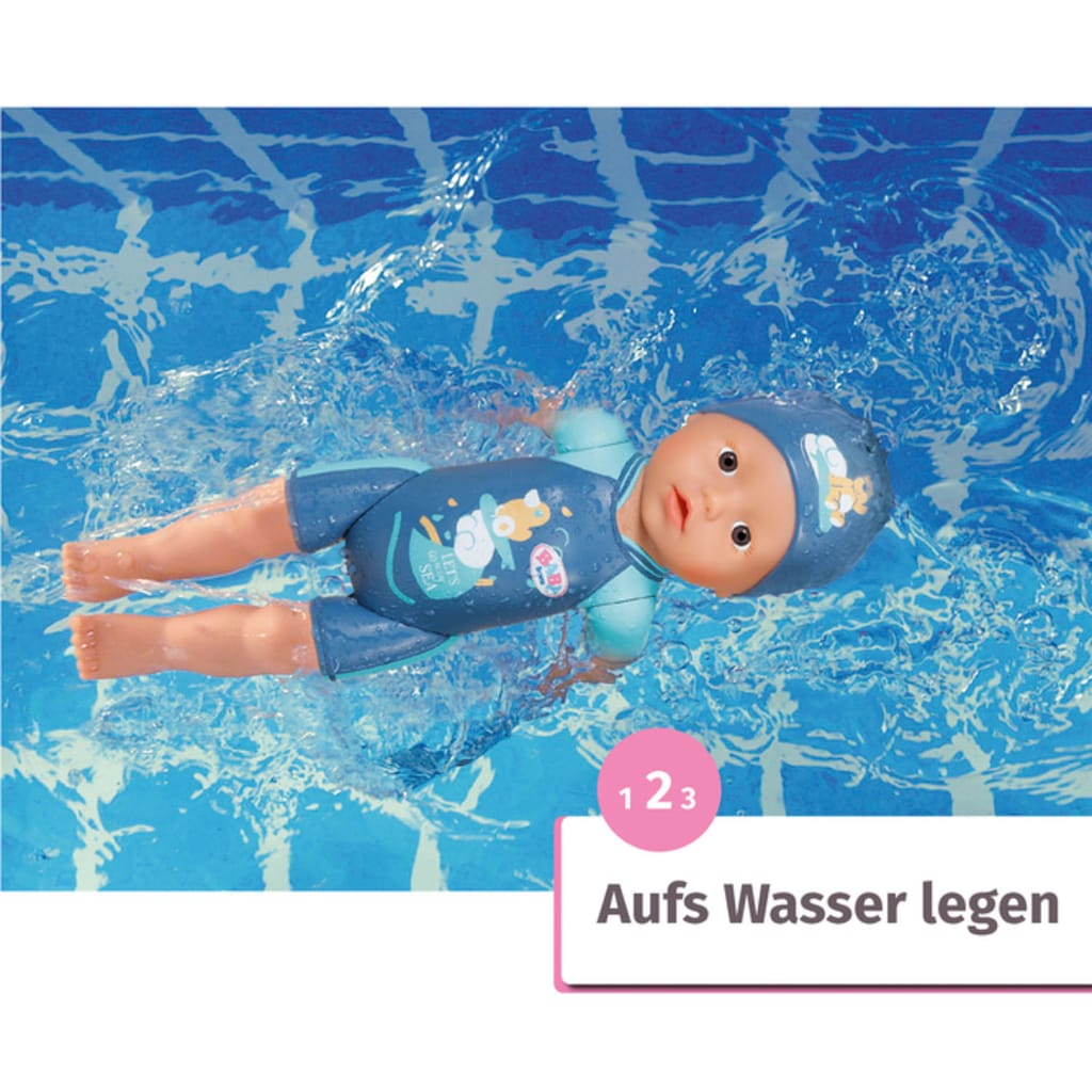 Baby Born Babypuppe »My First Swim Boy, 30 cm«, schwimmt Kraul und Schmetterling