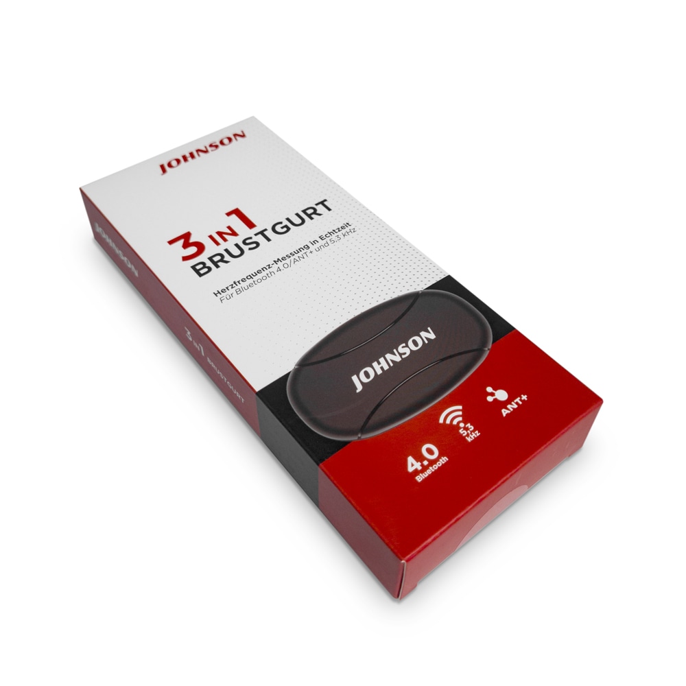 Johnson Brustgurt »3in1 Brustgurt« Verbindungen über Bluetooth, ANT+ und 3,5kHz möglich