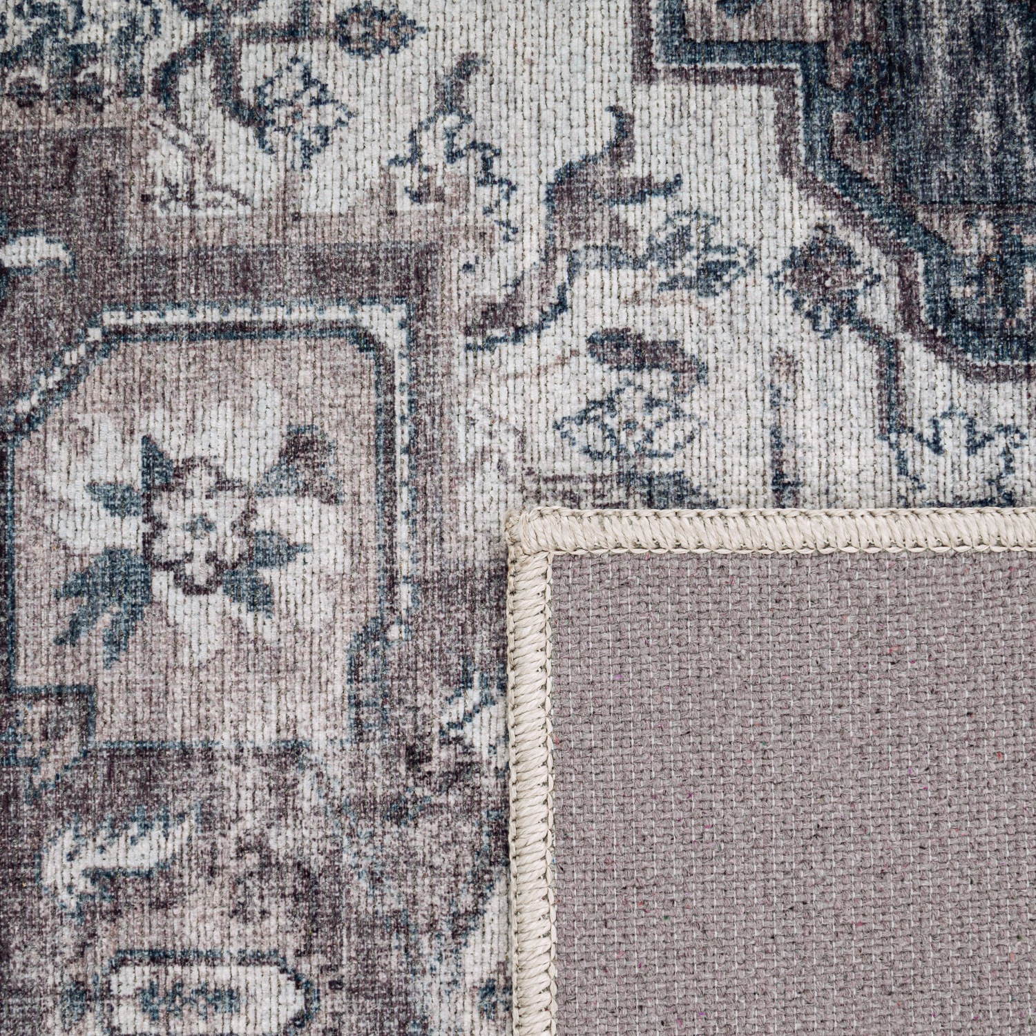Paco Home Teppich »Lyon 335«, rechteckig, 4 mm Höhe, Kurzflor, Orient-Optik, Vintage Design, waschbar
