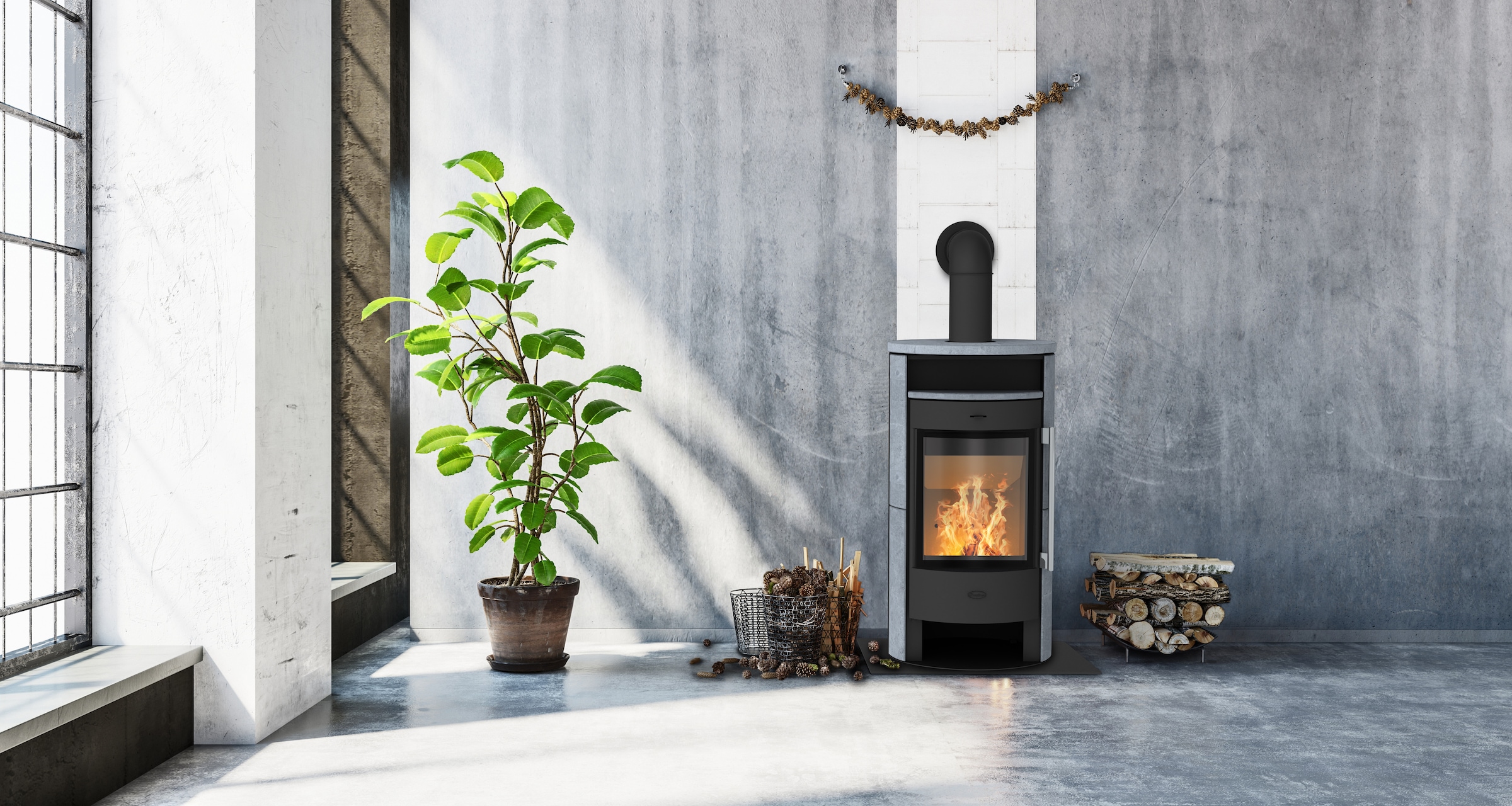 Fireplace Kaminofen »Durango Speckstein«, Tee- und Holzfach günstig online kaufen