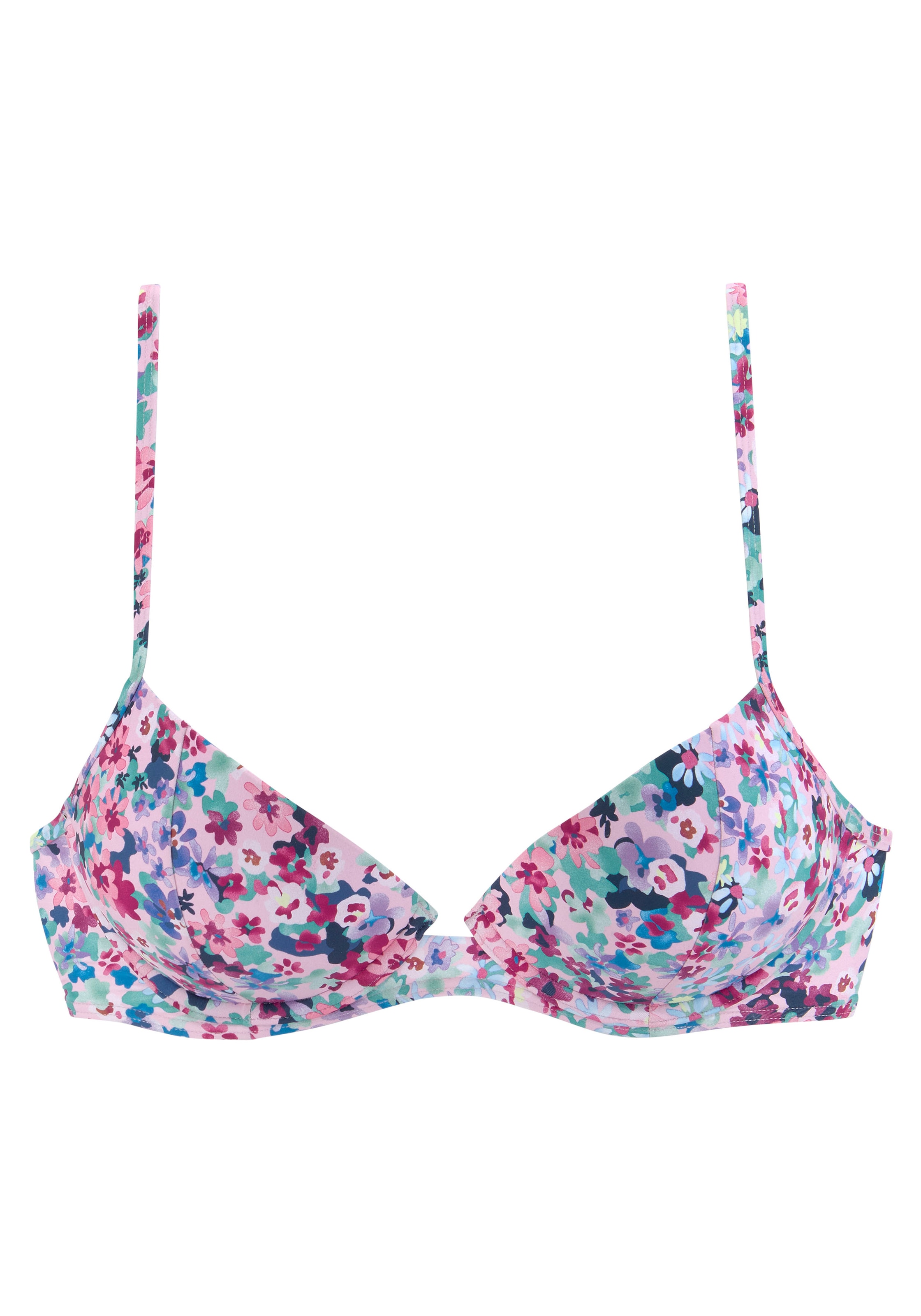s.Oliver Push-Up-Bikini-Top »Scatter«, wattierte Cups, mit separaten Push-Up-Kissen, verstellbare Träger