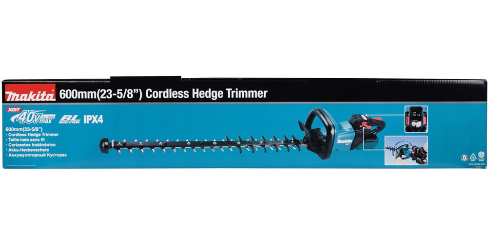 Makita Akku-Heckenschere »»UH006GZ« XGT, 40V max., 60 cm, 25 mm, ohne Akku und Ladegerät« ()  bürstenlos, für dicke Zweige bis Ø25mm, dreiseitig geschliffen